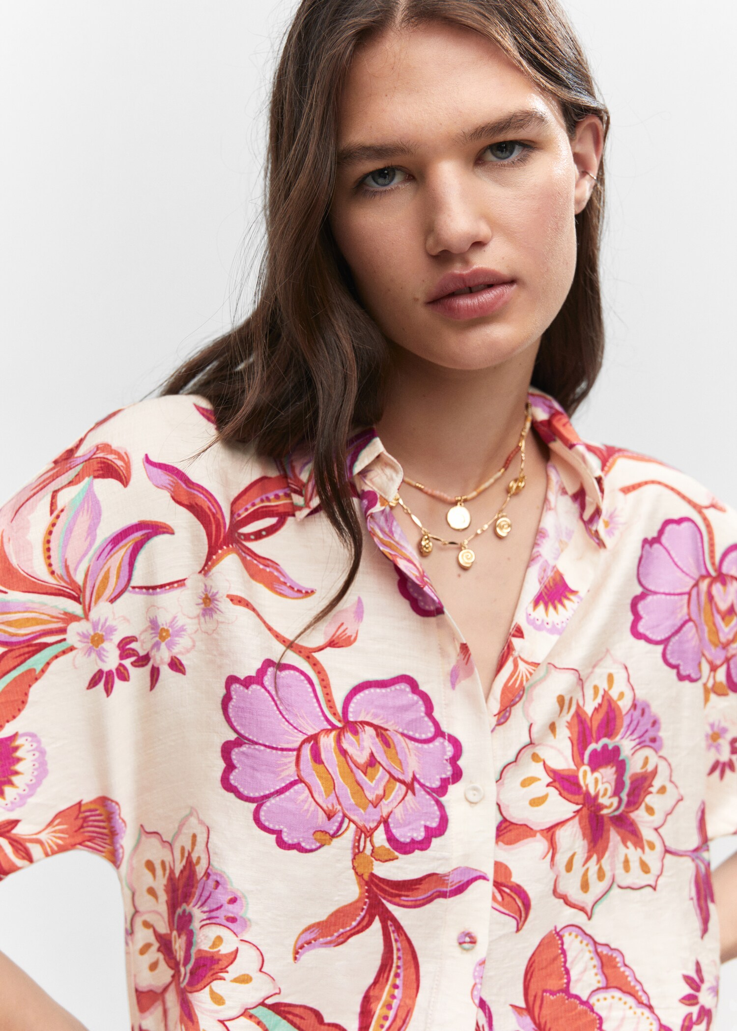 Camisa estampada botones - Detalle del artículo 1