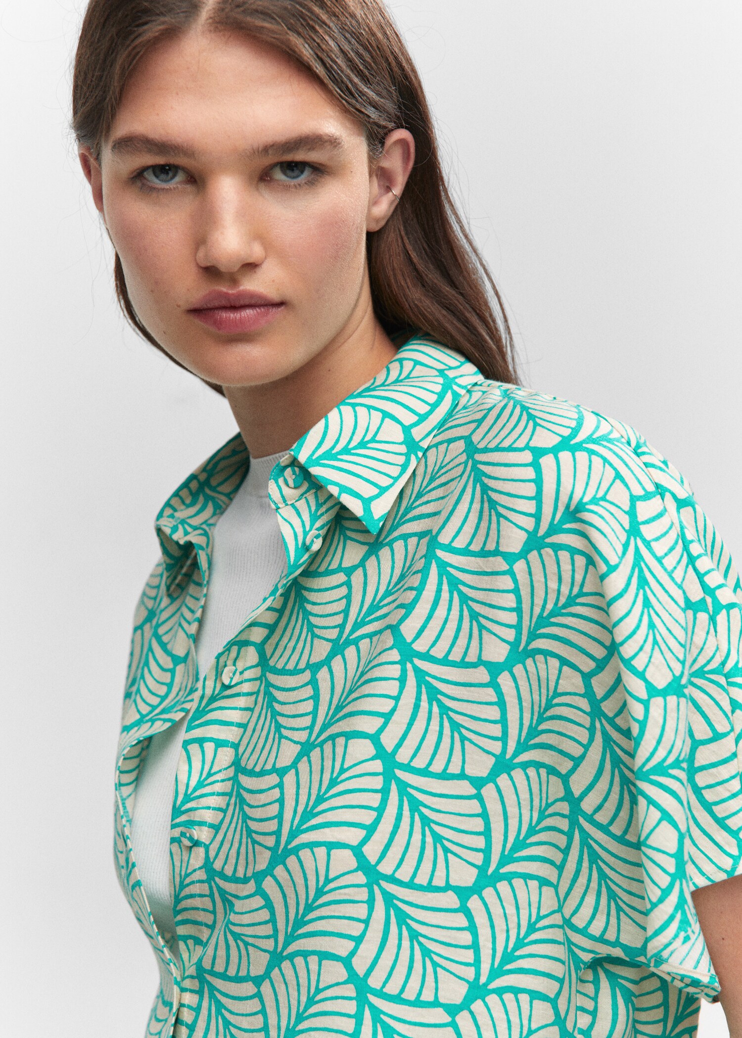 Camisa estampada botones - Detalle del artículo 1