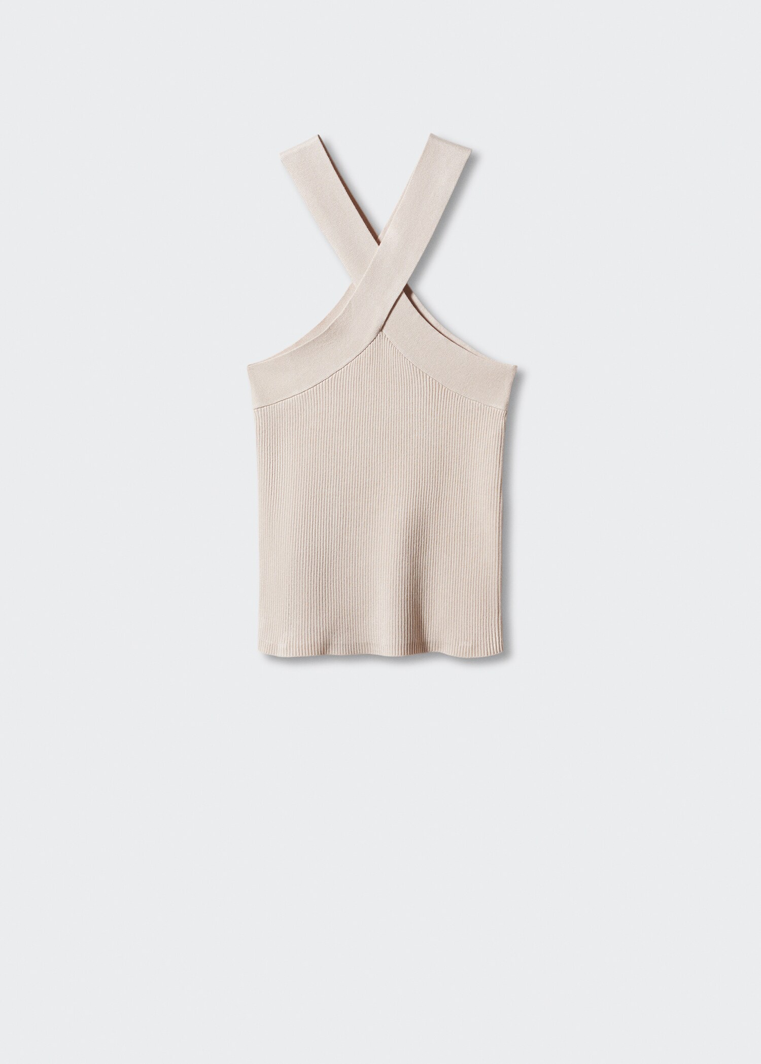 Halter-neck knitted top - Article without model