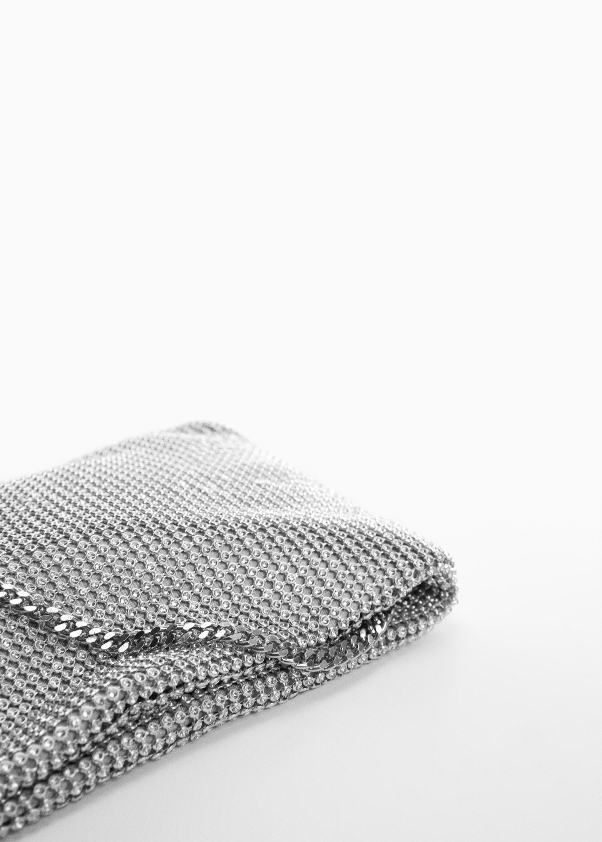 Bossa strass cadena - Detall de l'article 1, Platejat. Ref: 57072889-00.