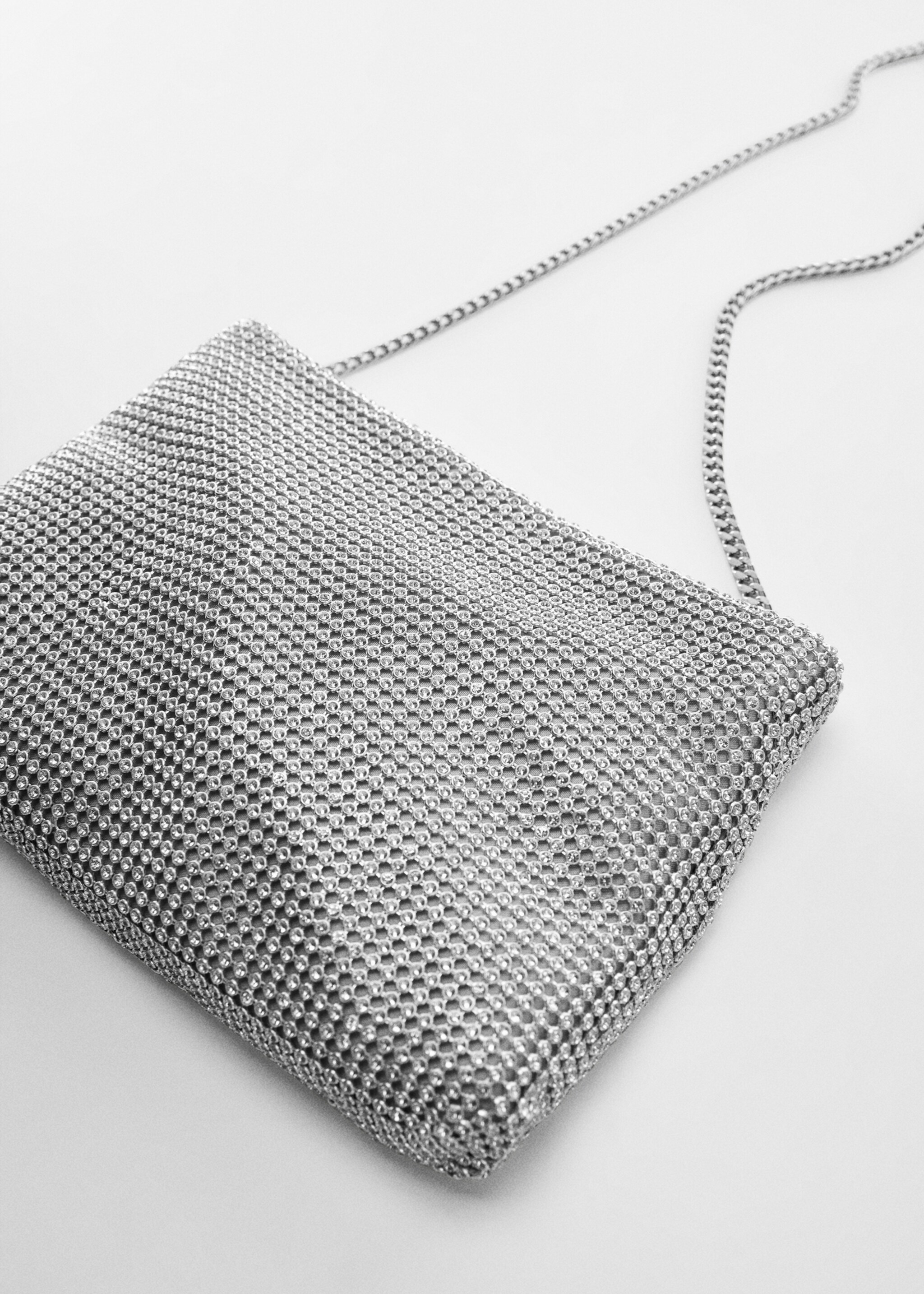 Bossa strass cadena - Detall de l'article 2, Platejat. Ref: 57072889-00.