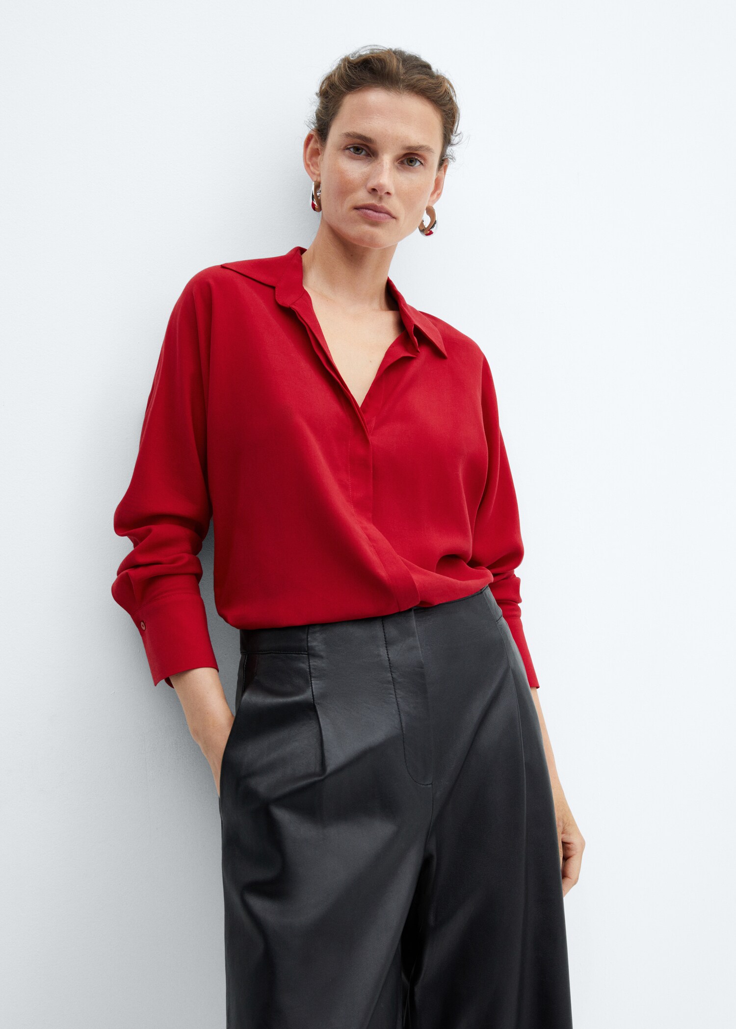 Lyocell fluid shirt - Medium plane