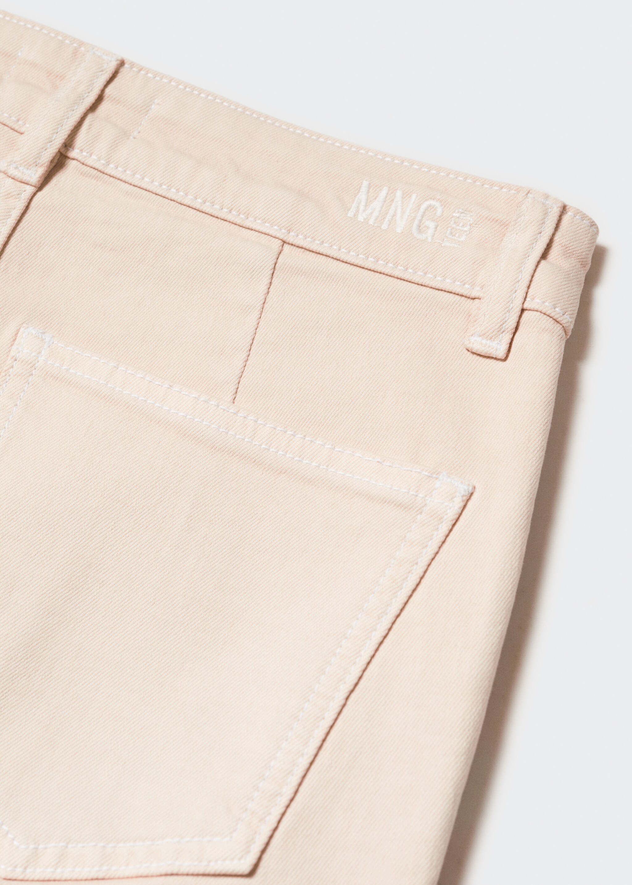 Pocket cargo jeans - Details of the article 8, Beige. Ref: 57073254-00.