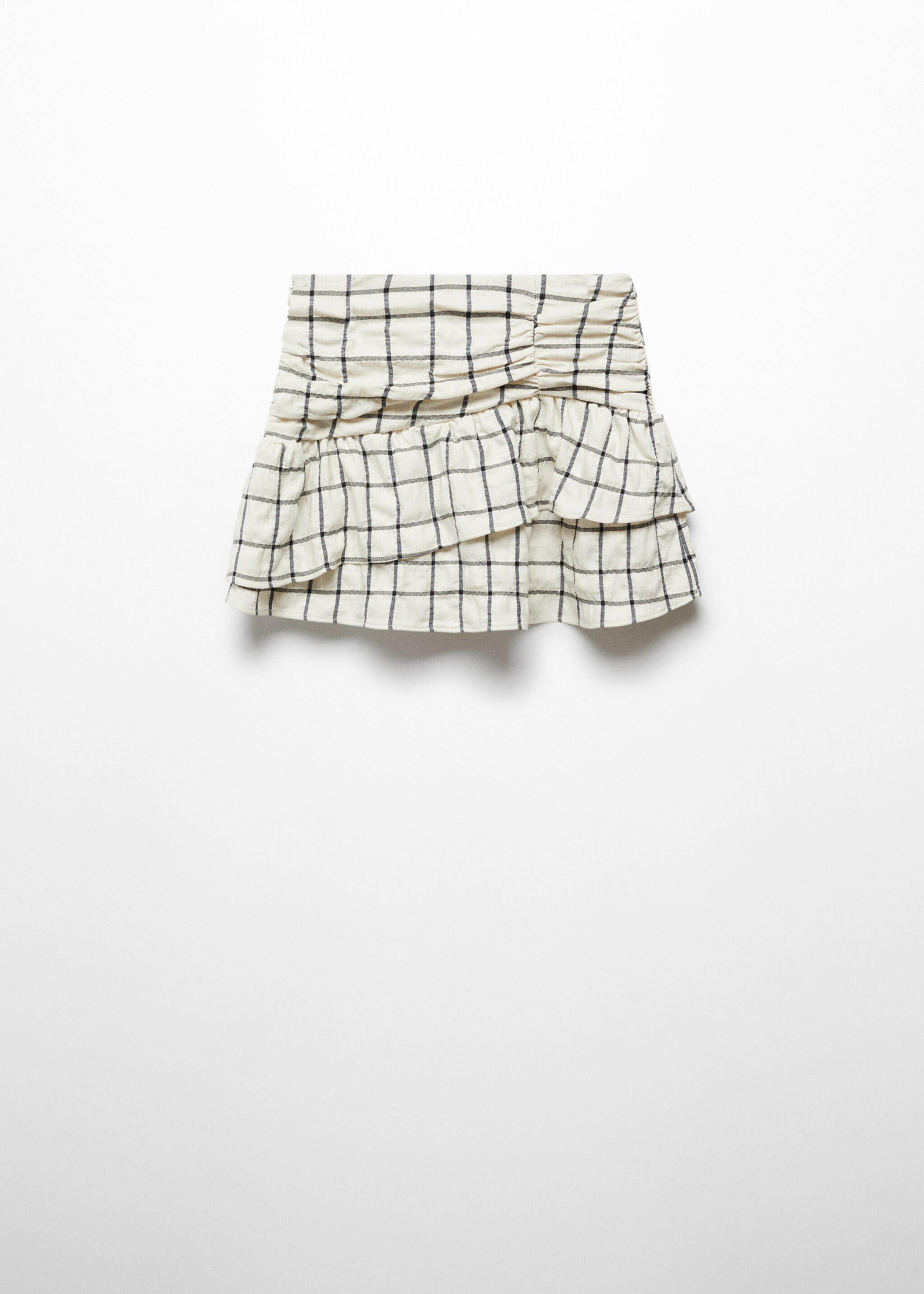 Check pattern ruffled skirt - Article without model