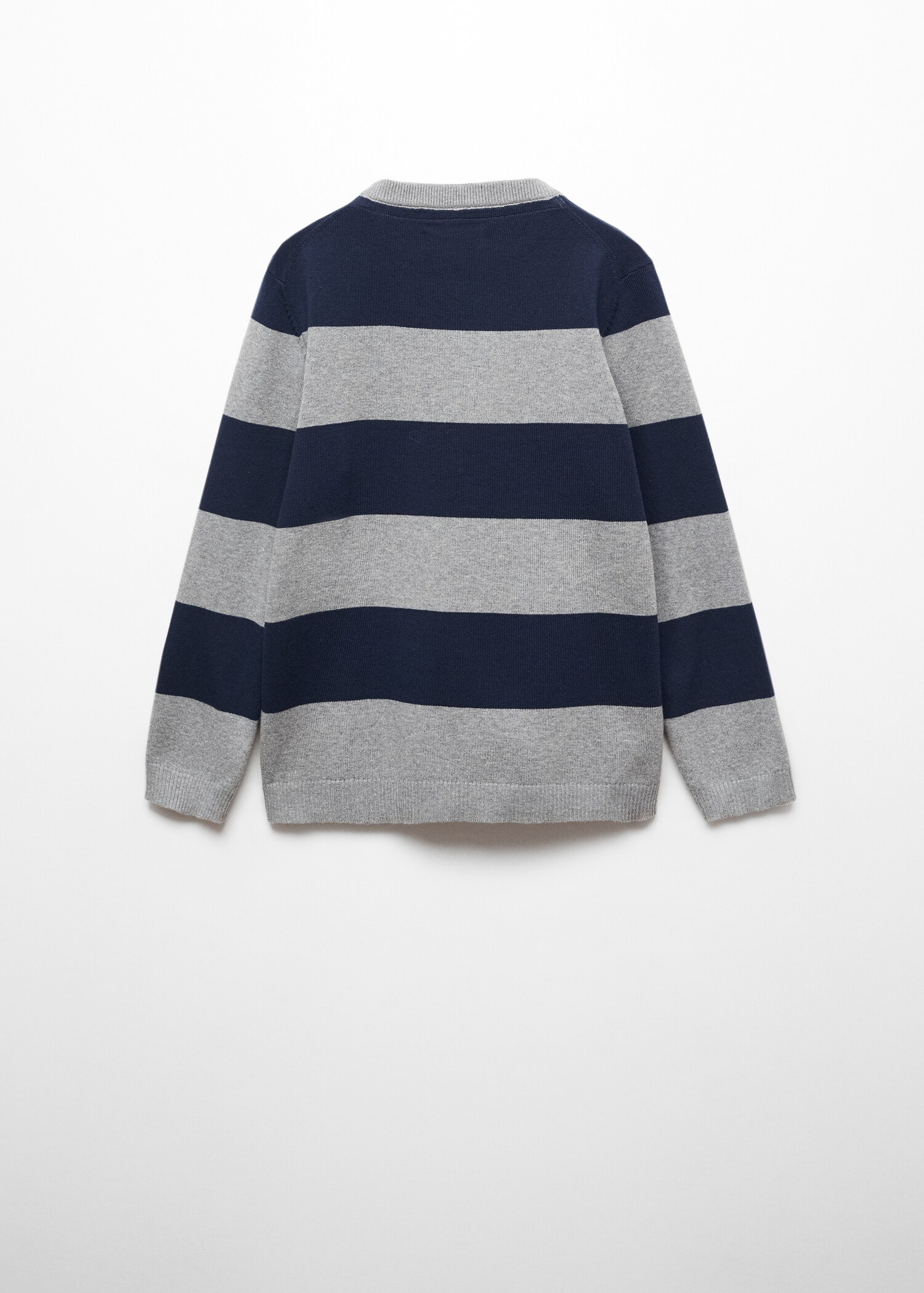 Knit striped sweater - Reverse of the article