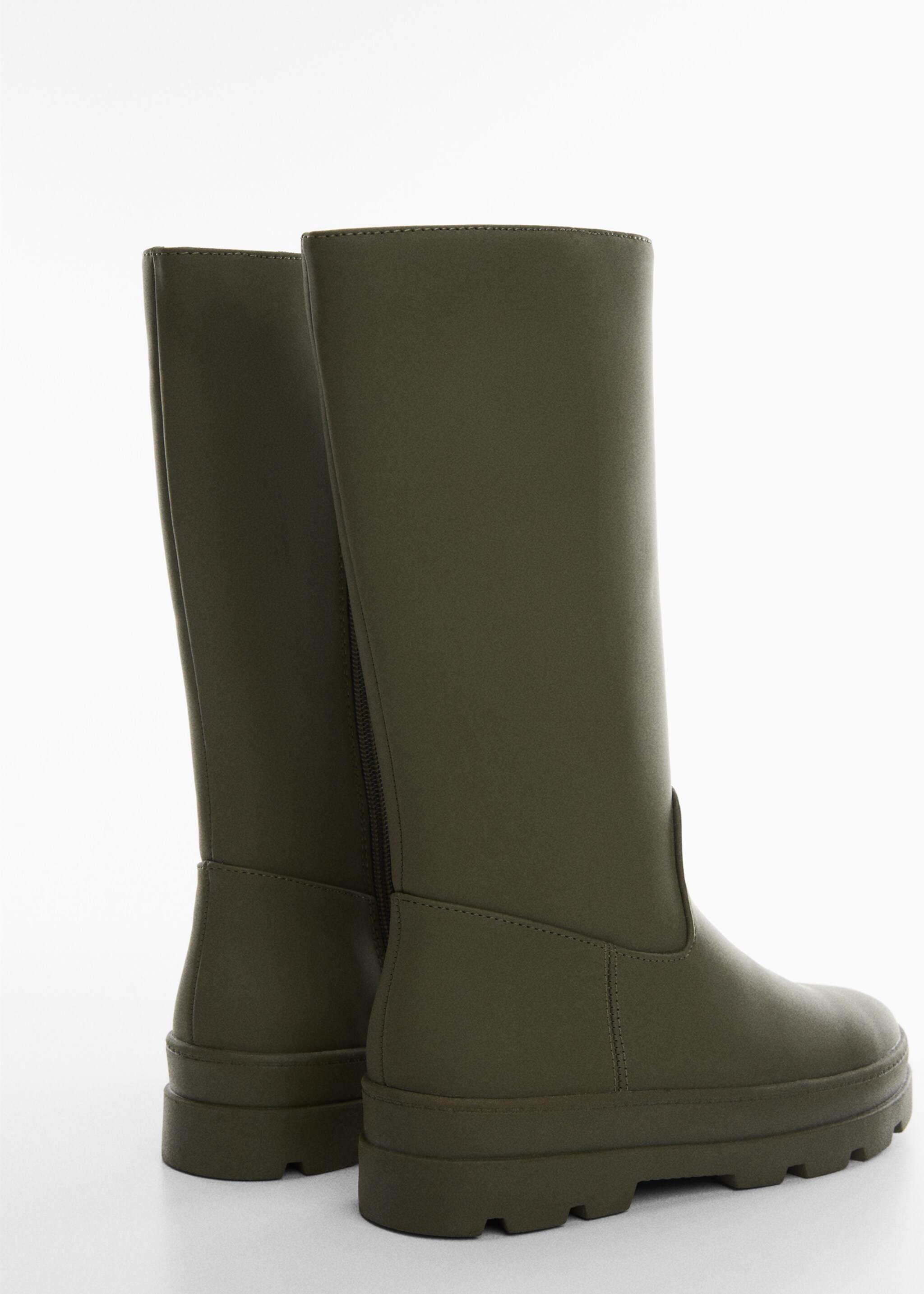 Gummierter Stiefel - Detail des Artikels 1, Khaki. Ref: 57073800-00.