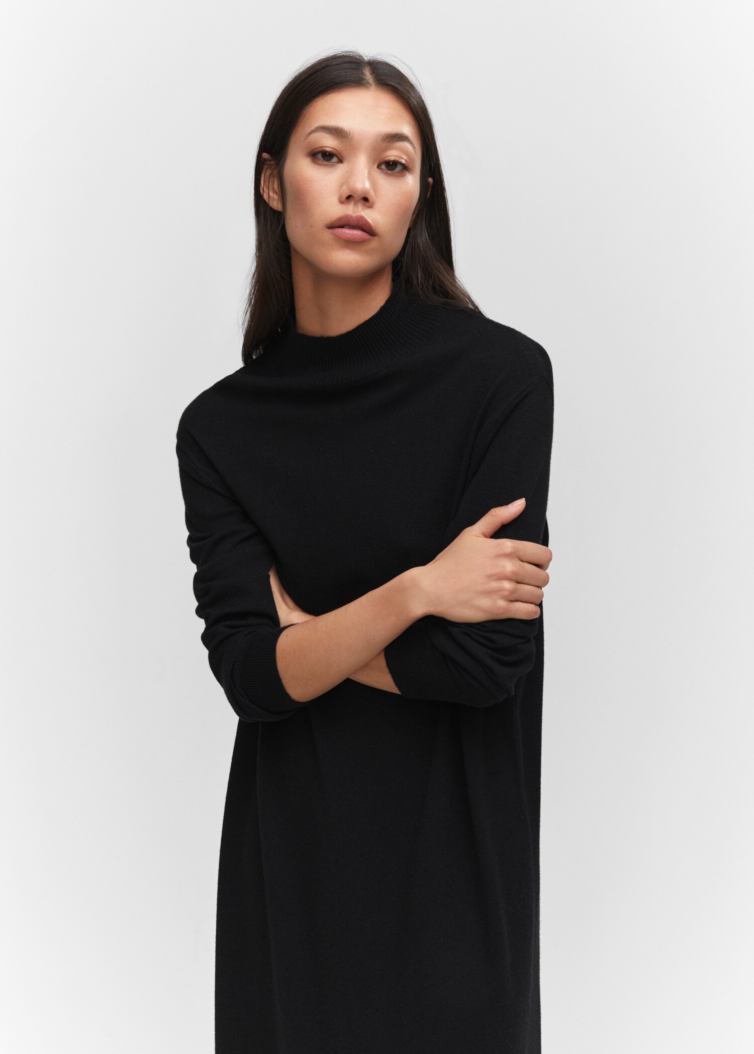 Midi-Strickkleid - Mittlere Ansicht