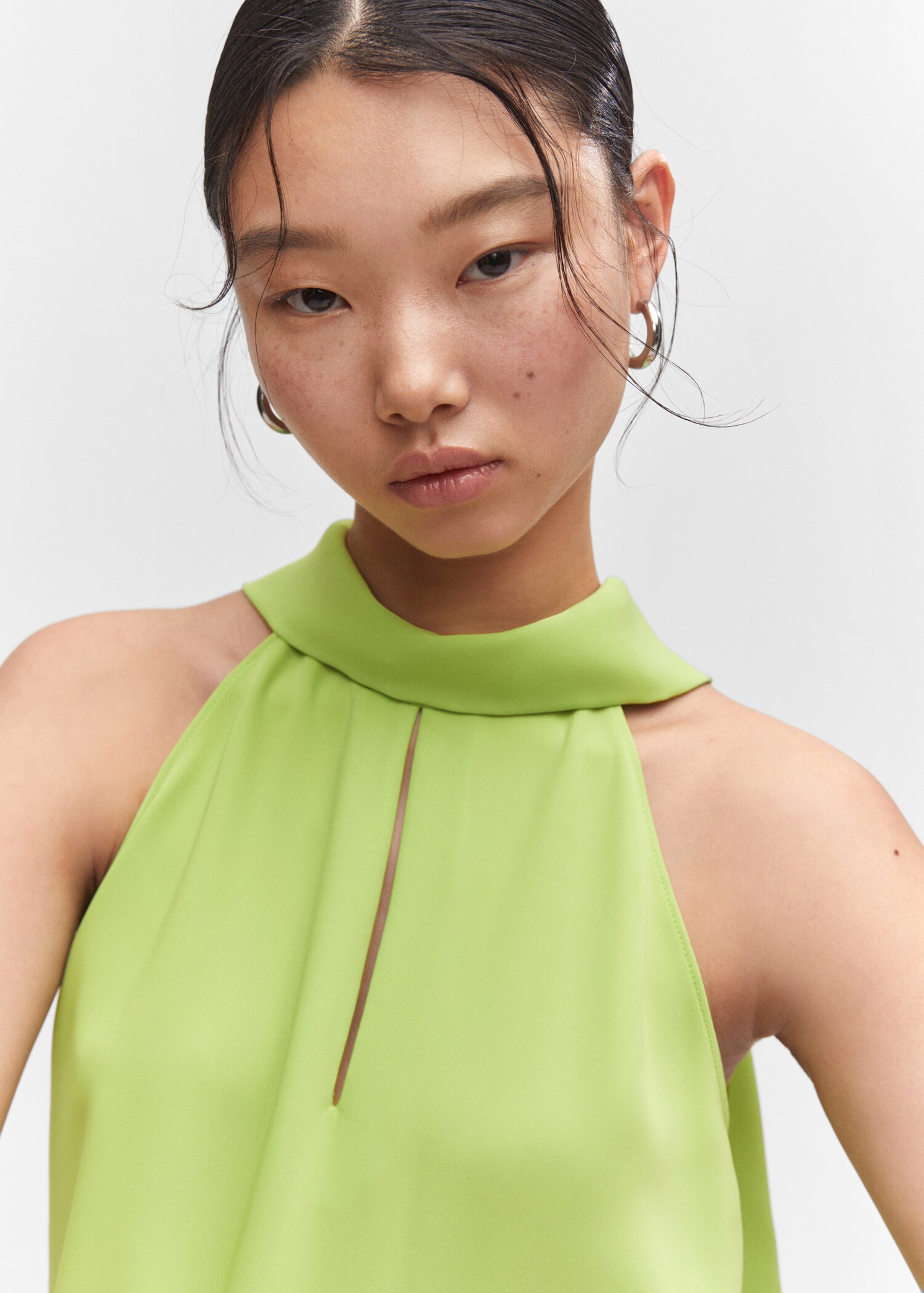 Blusa halter dettaglio spacco - Dettaglio dell'articolo 1