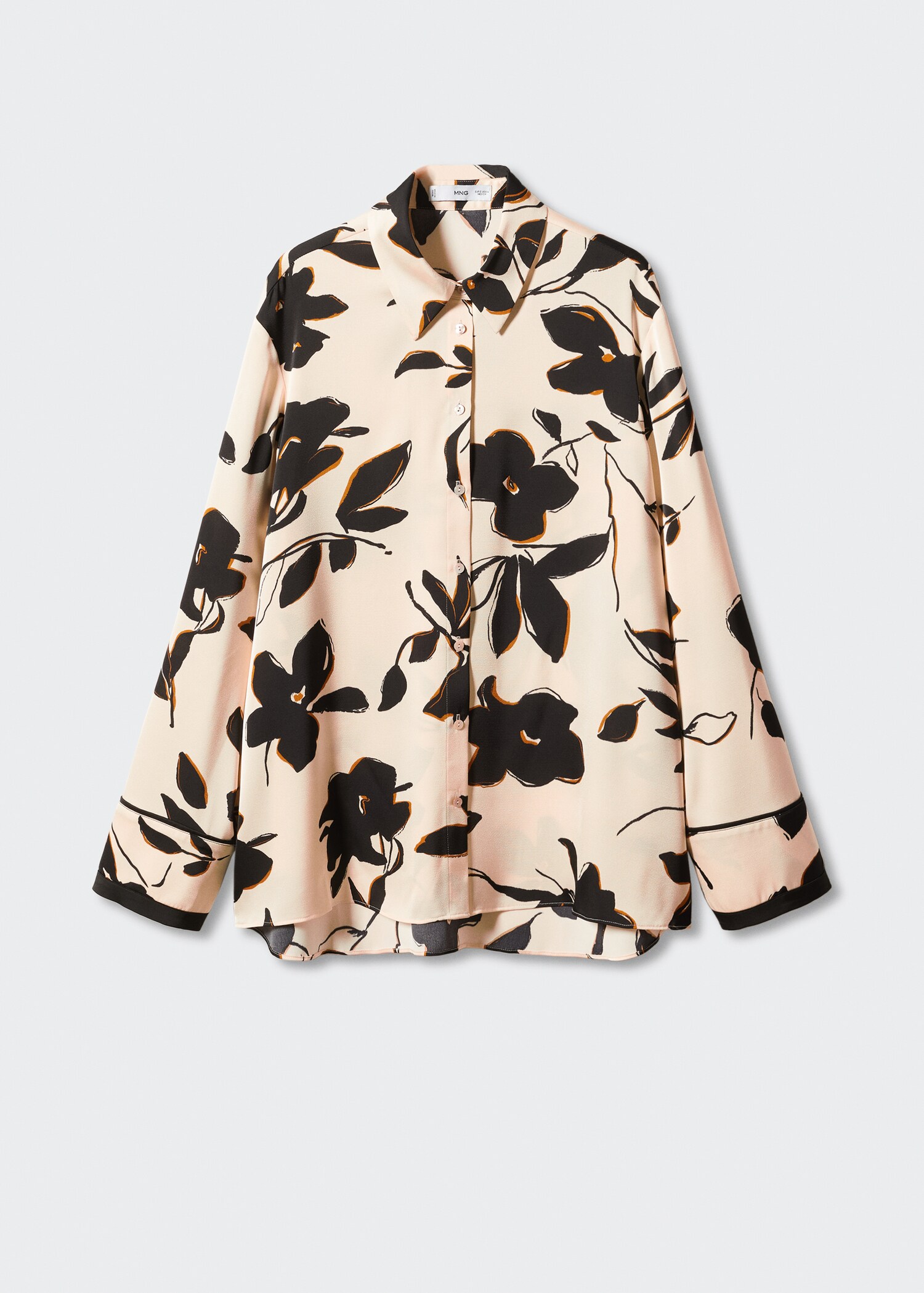 Chemise satinée imprimée - Article sans modèle
