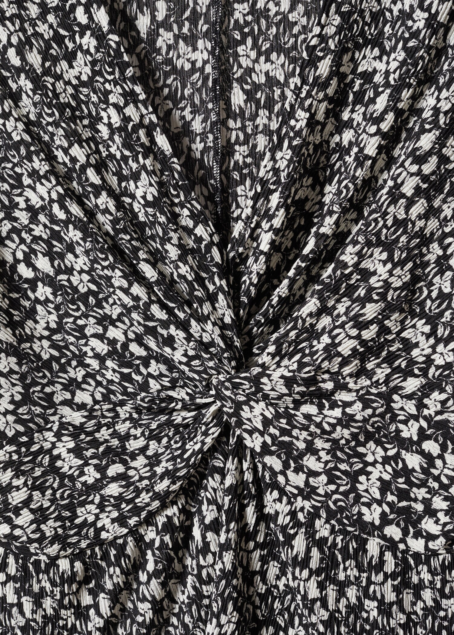 Gemusterte Bluse mit Knoten - Detail des Artikels 8