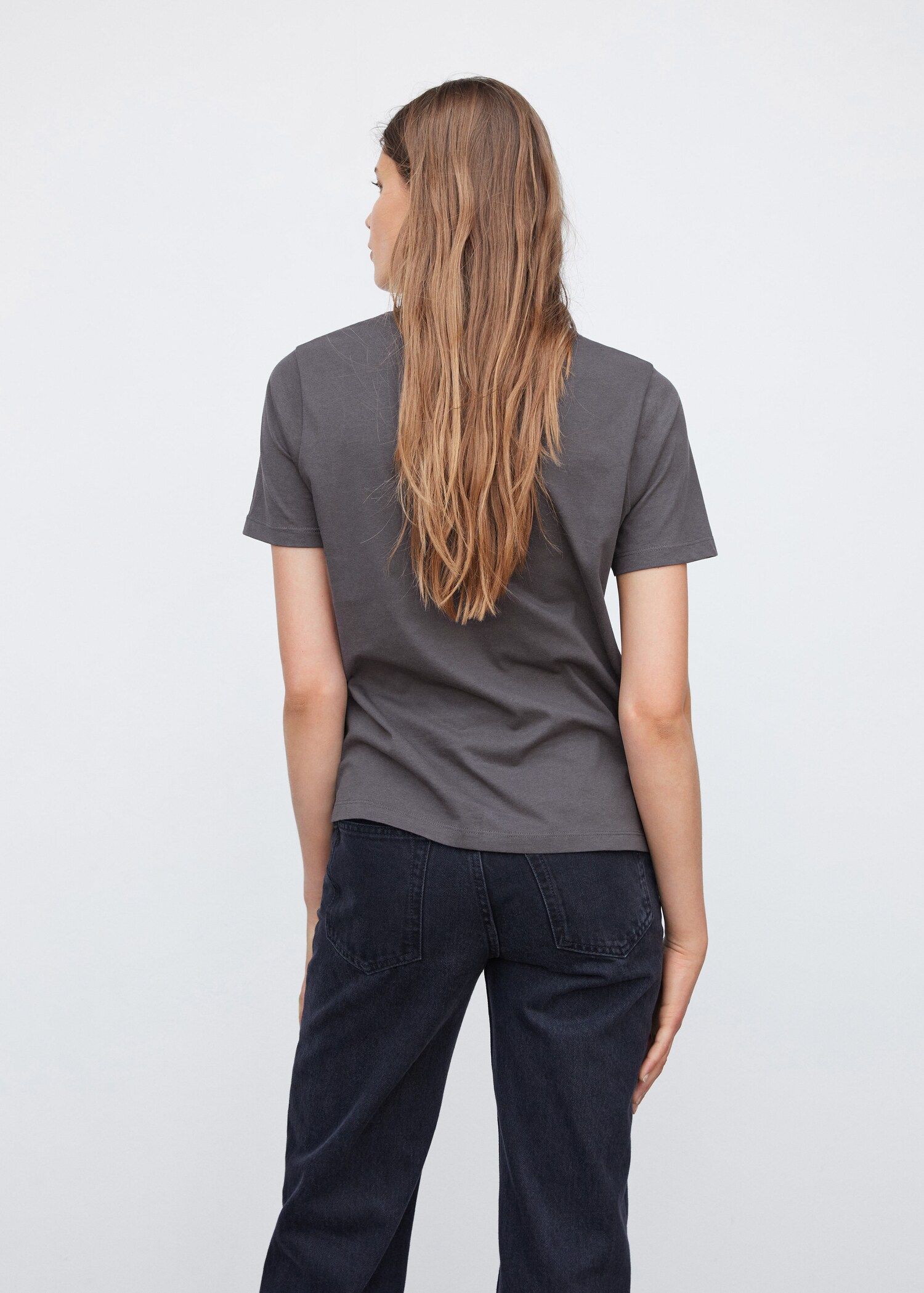 Printed cotton-blend T-shirt - Reverse of the article