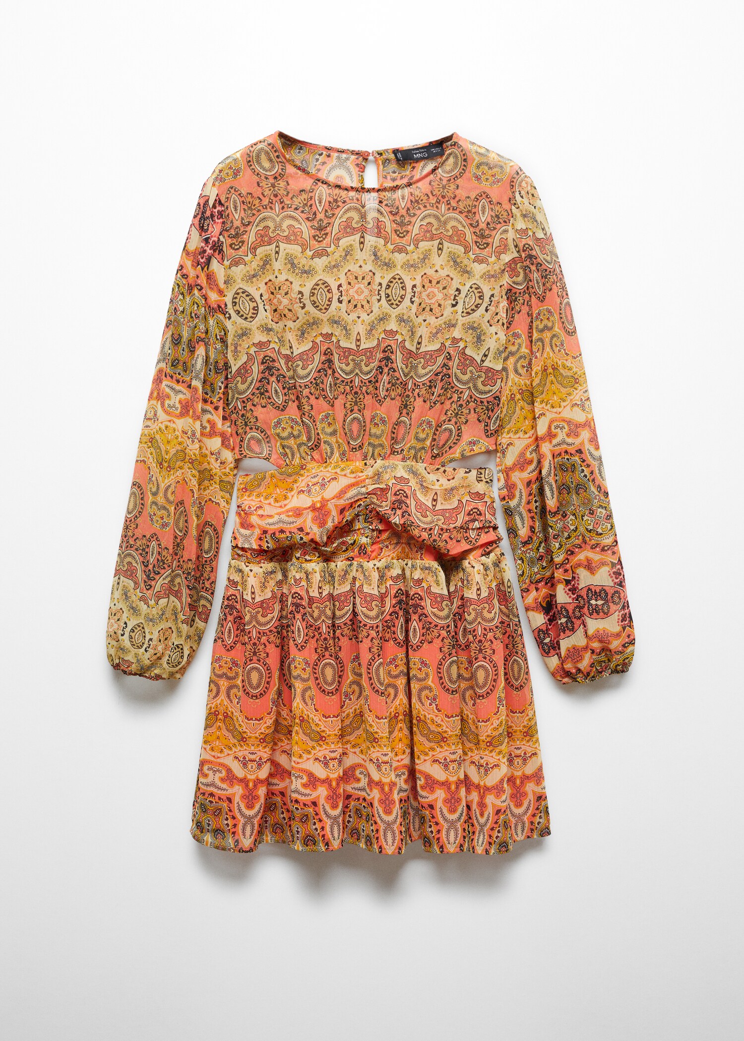 Vestido estampado aberturas - Artículo sin modelo