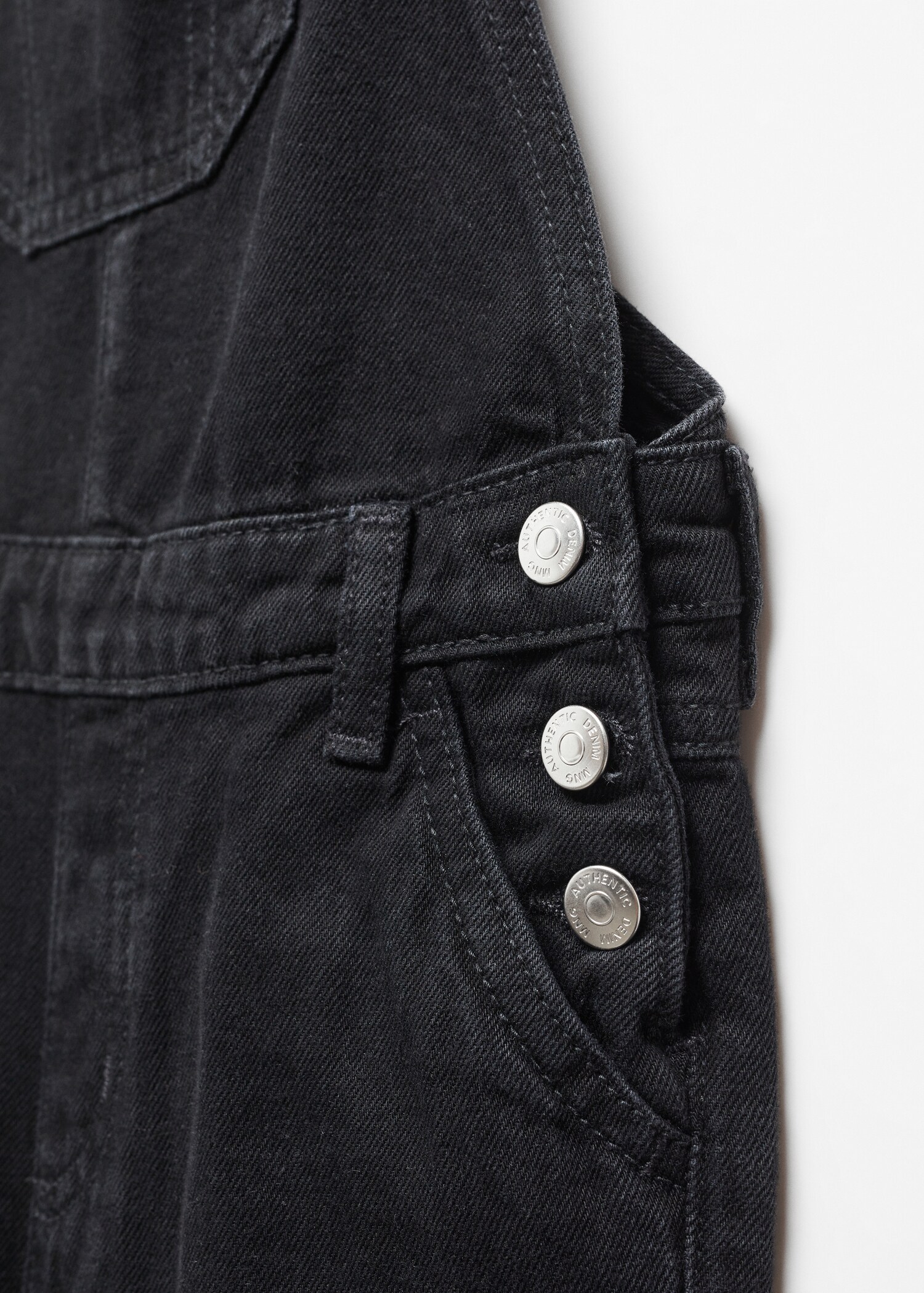 Long denim dungarees - Details of the article 8