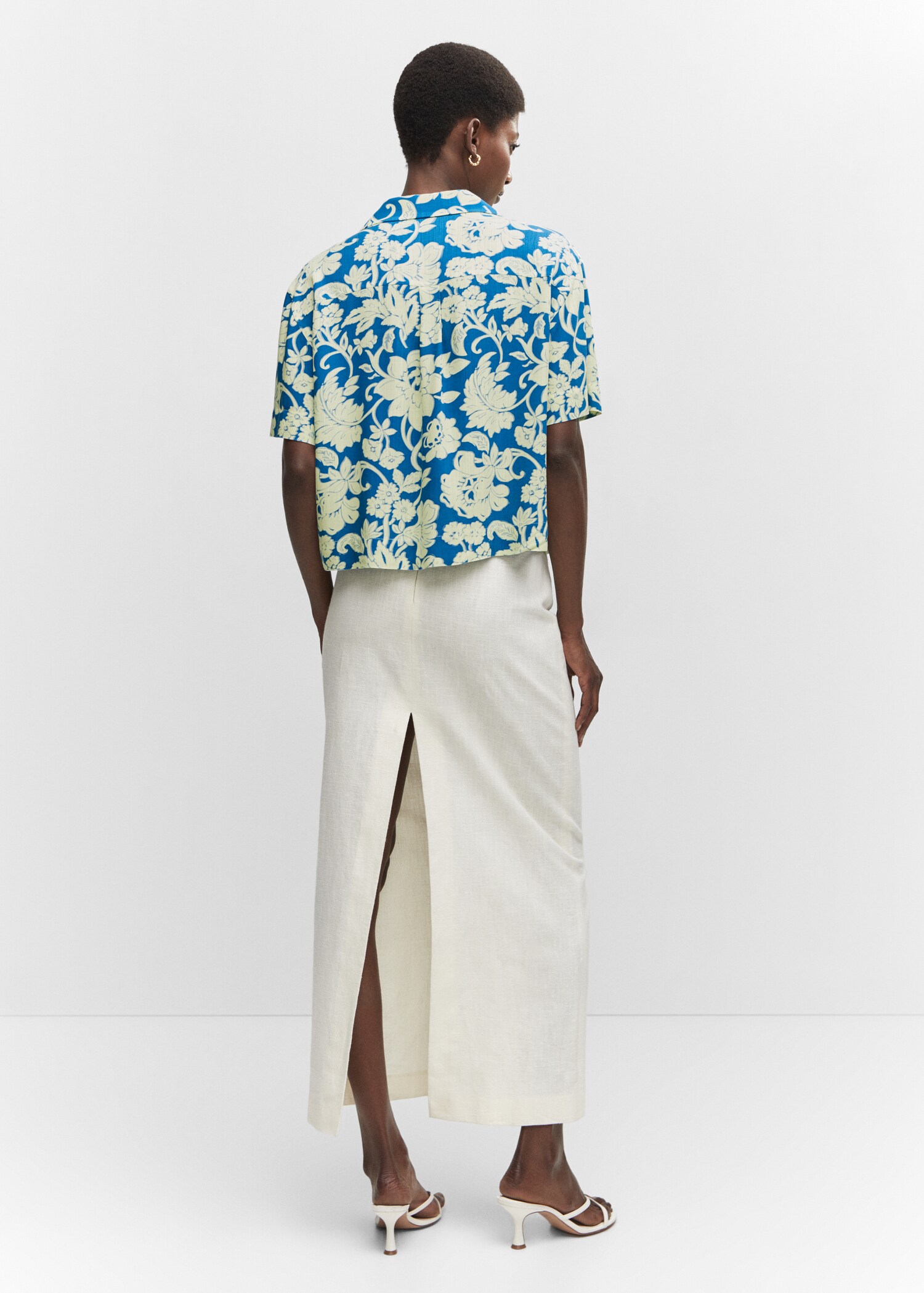 Camisa màniga curta estampada - Revers de l'article