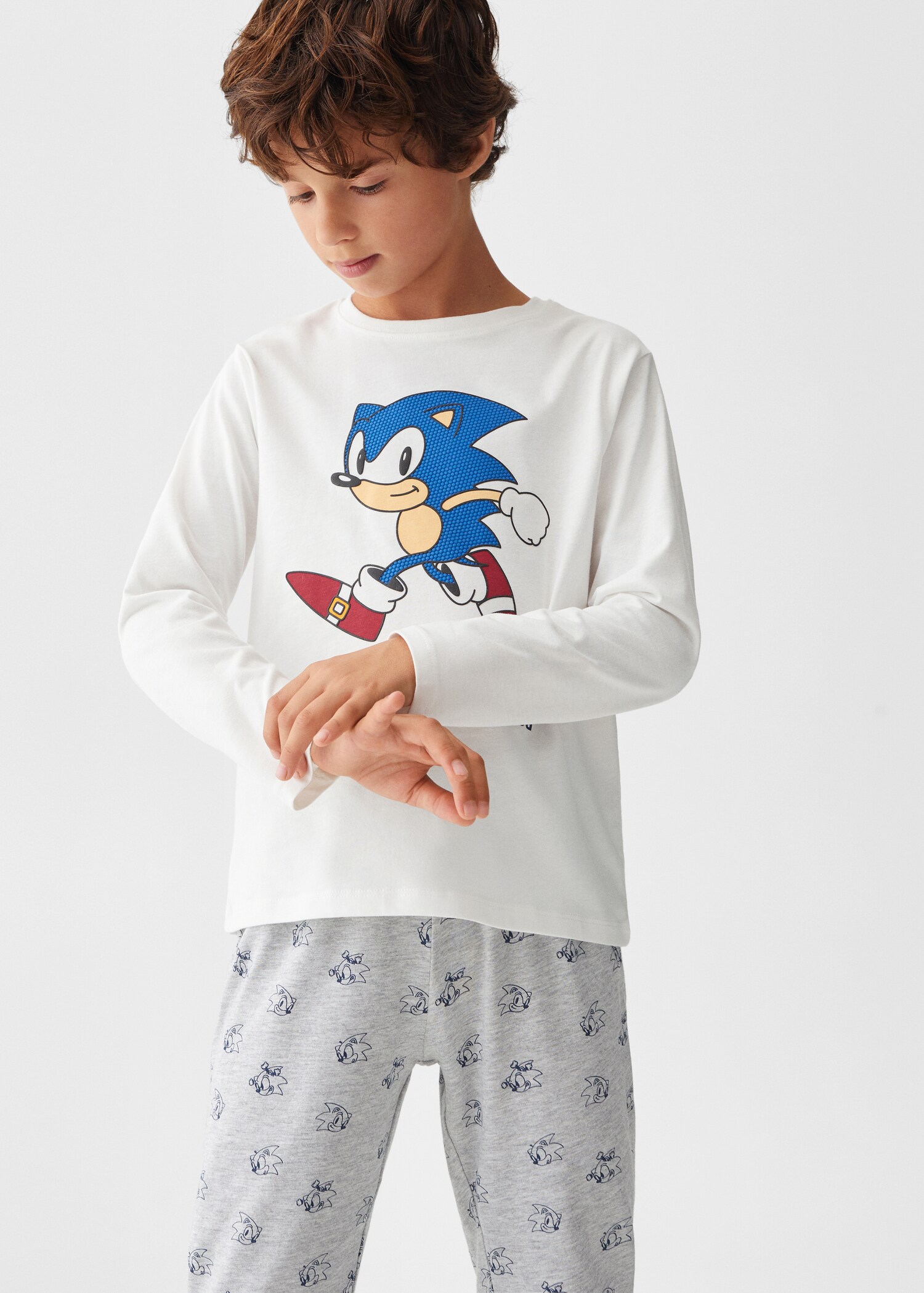 Pyjama long Sonic - Plan moyen