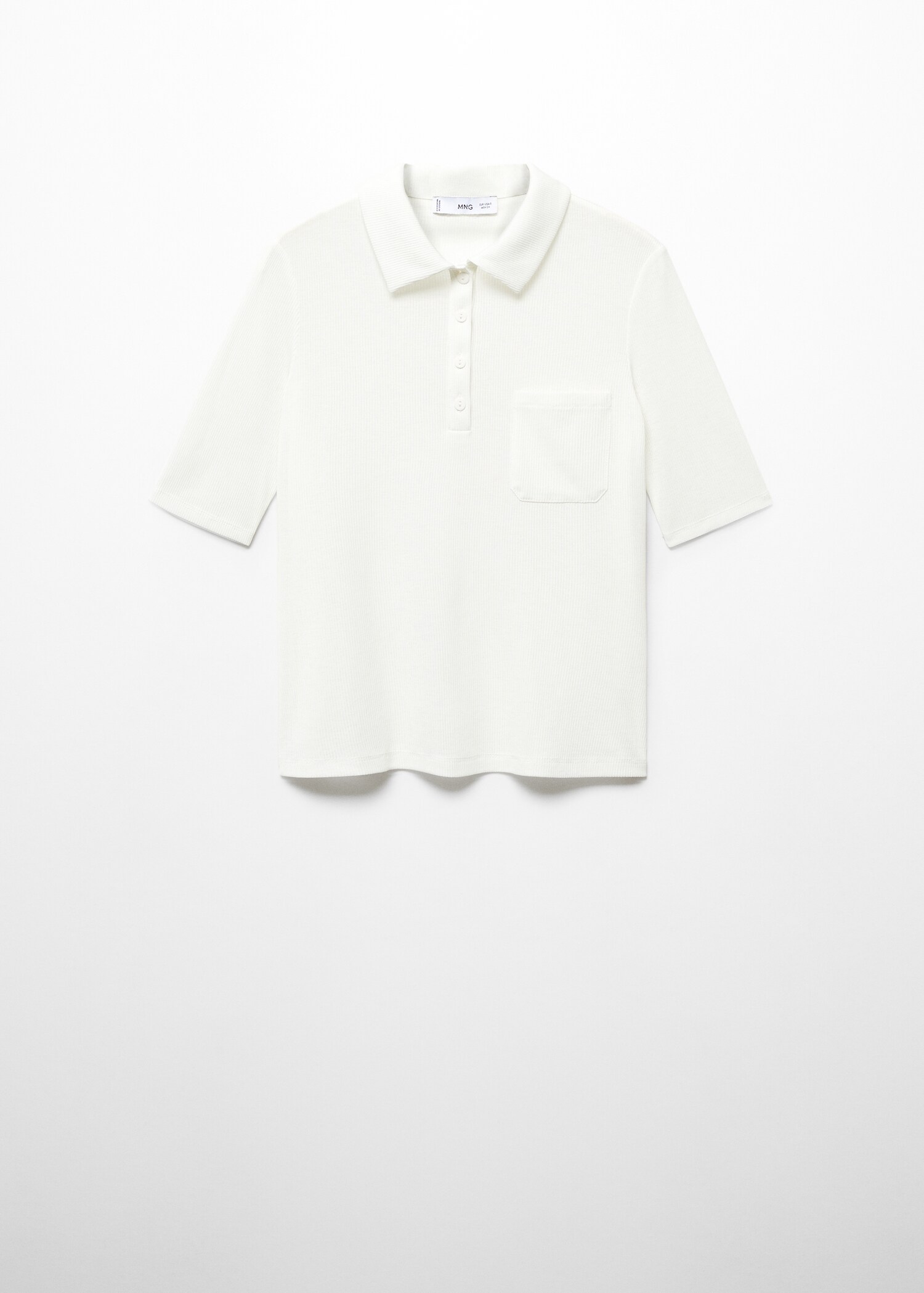 Short-sleeved polo shirt with buttons - Article without model