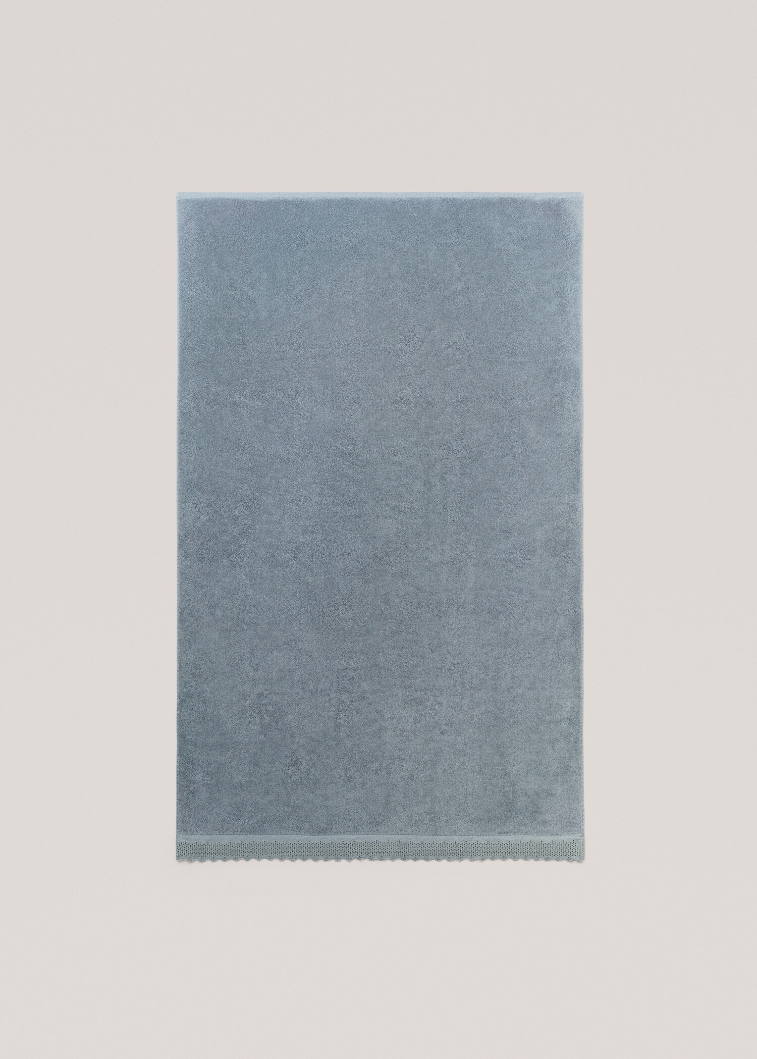 Embroidered-trim hand towel 50x90cm - Details of the article 3