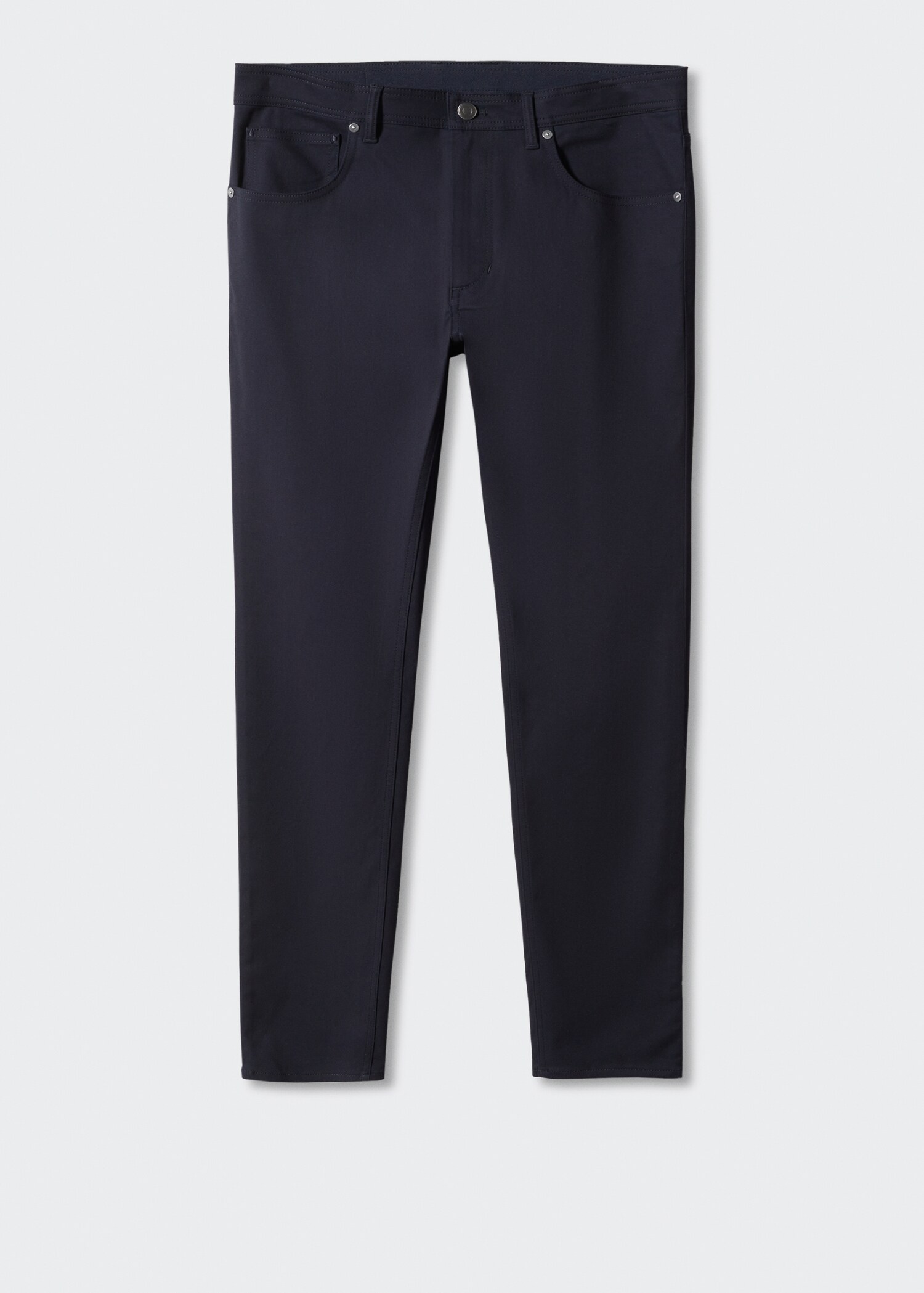 Slim fit serge cotton trousers - Article without model
