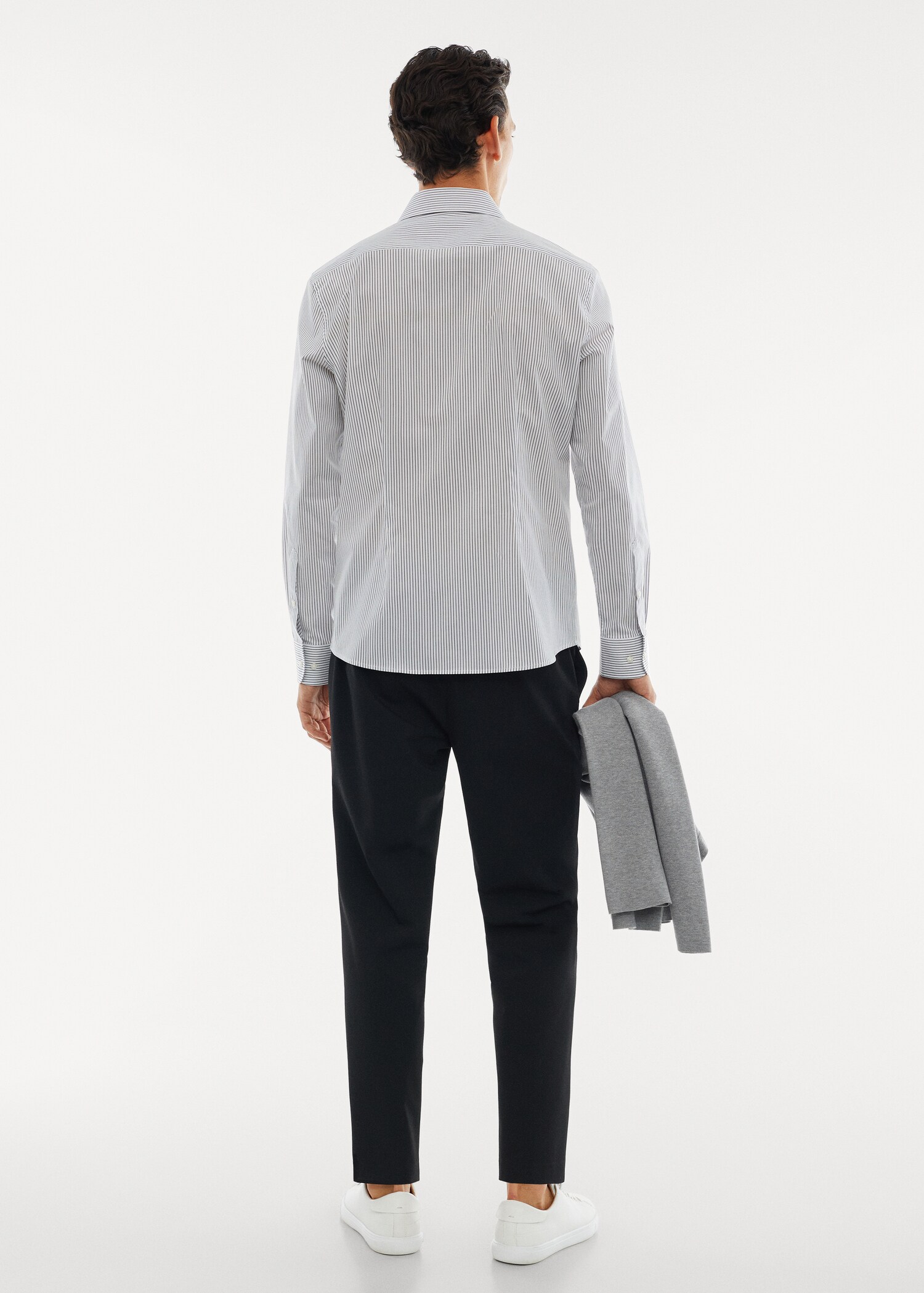 Camisa slim fit algodón stretch - Reverso del artículo