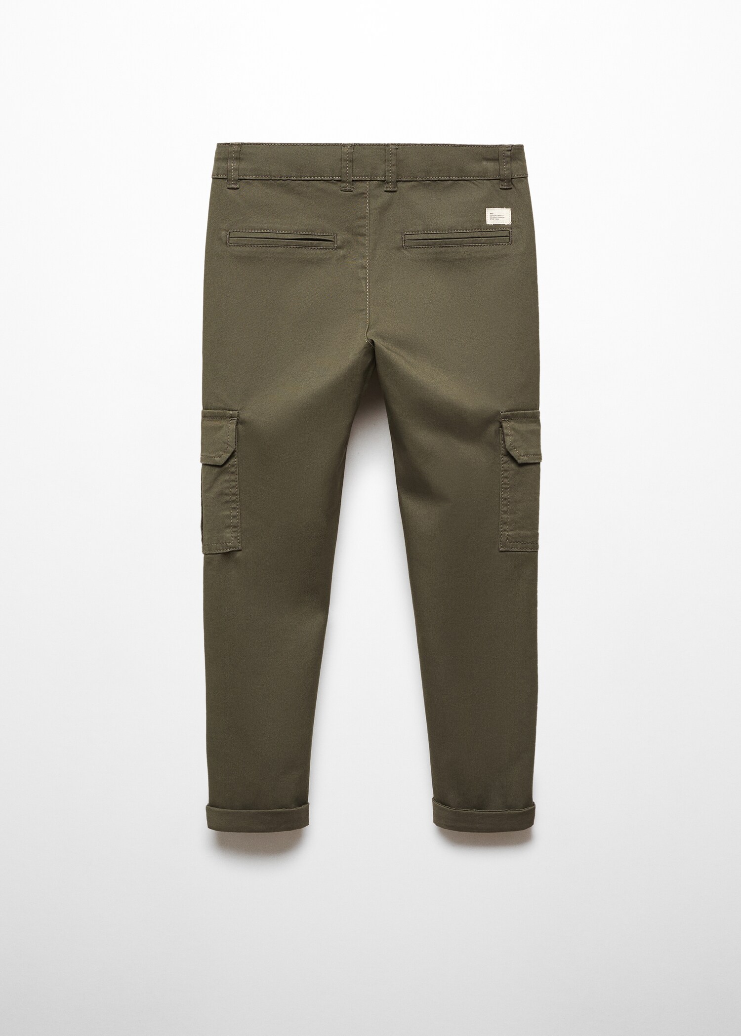 Cotton cargo trousers - Reverse of the article