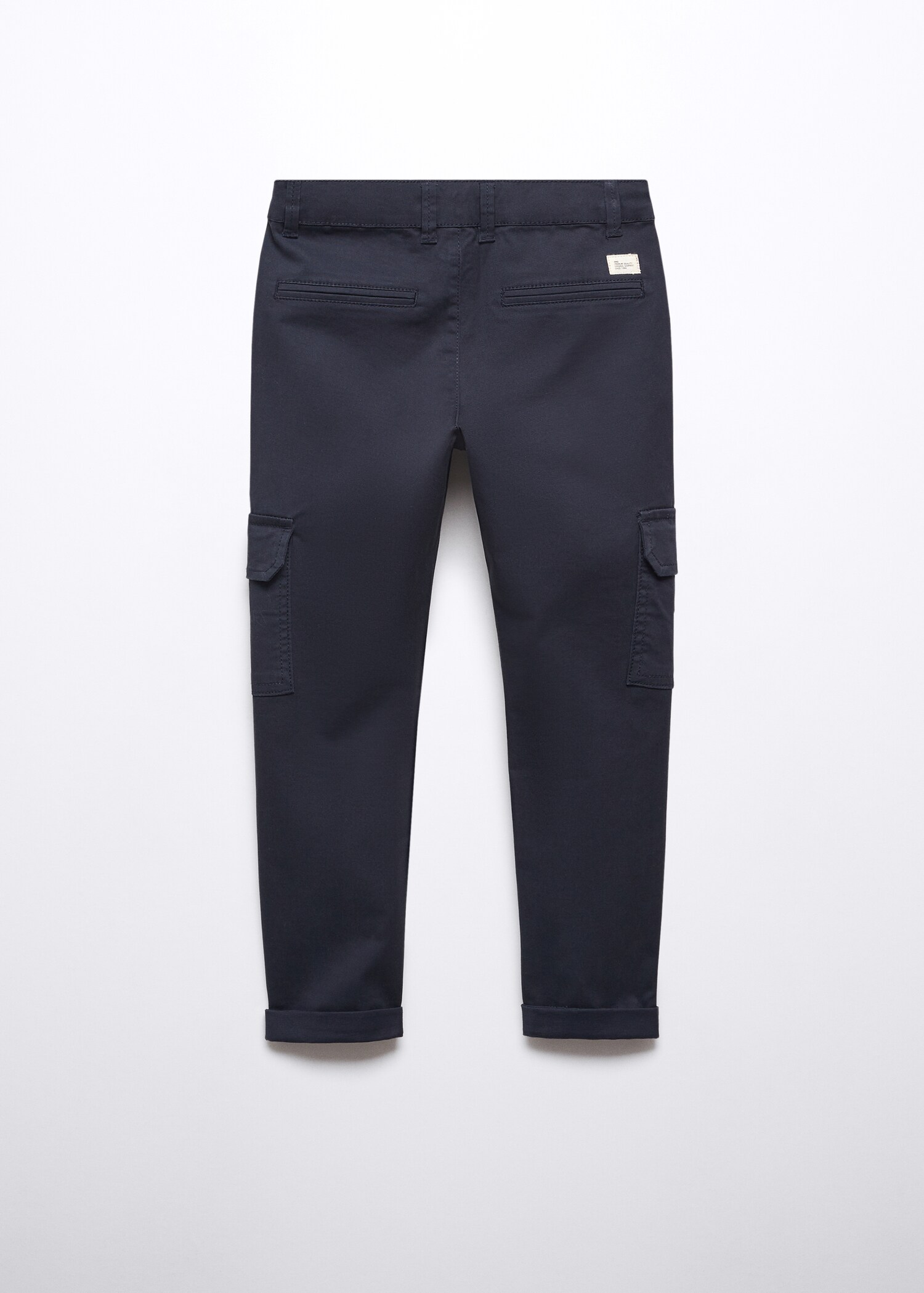 Cotton cargo trousers - Reverse of the article