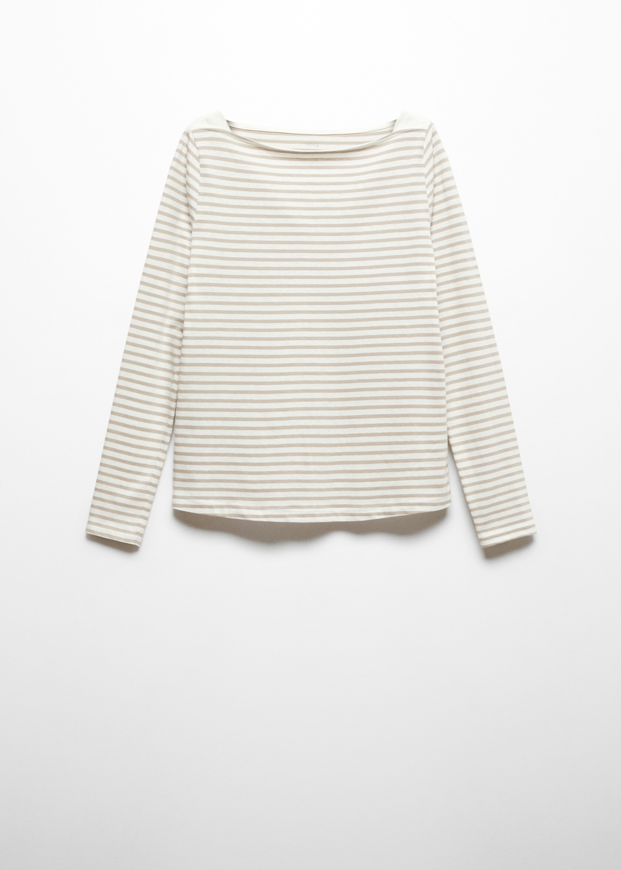 Cotton boat neck t-shirt - Article without model