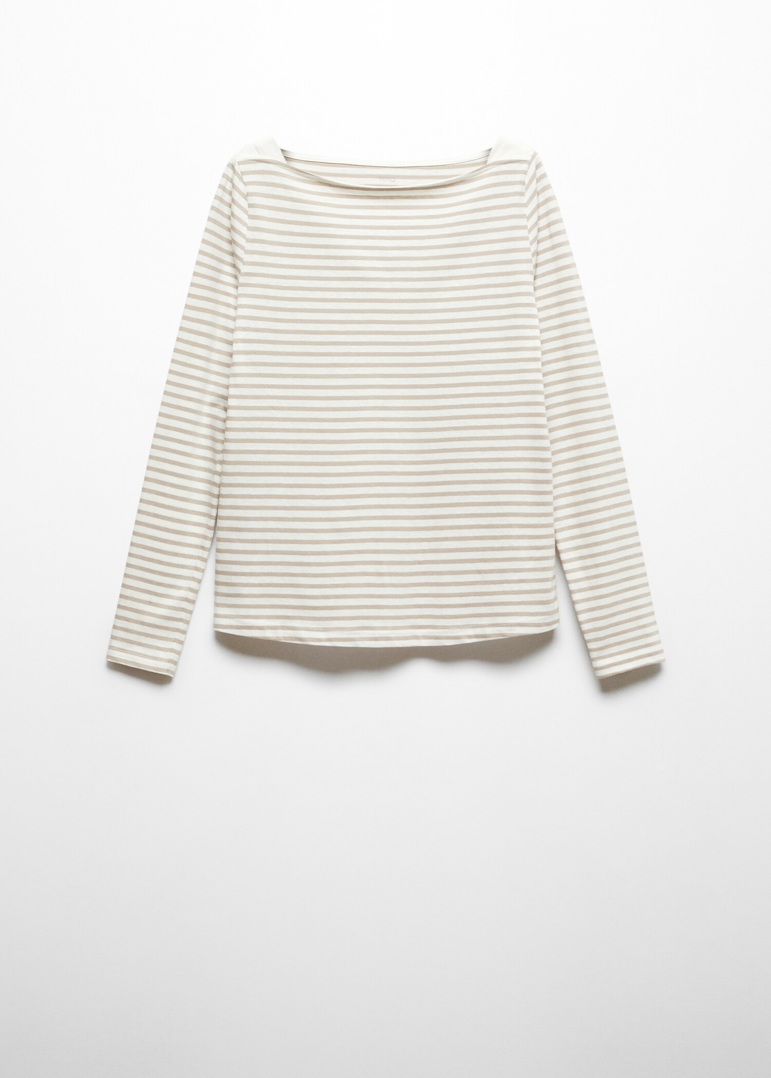 Cotton boat neck t-shirt - Article without model