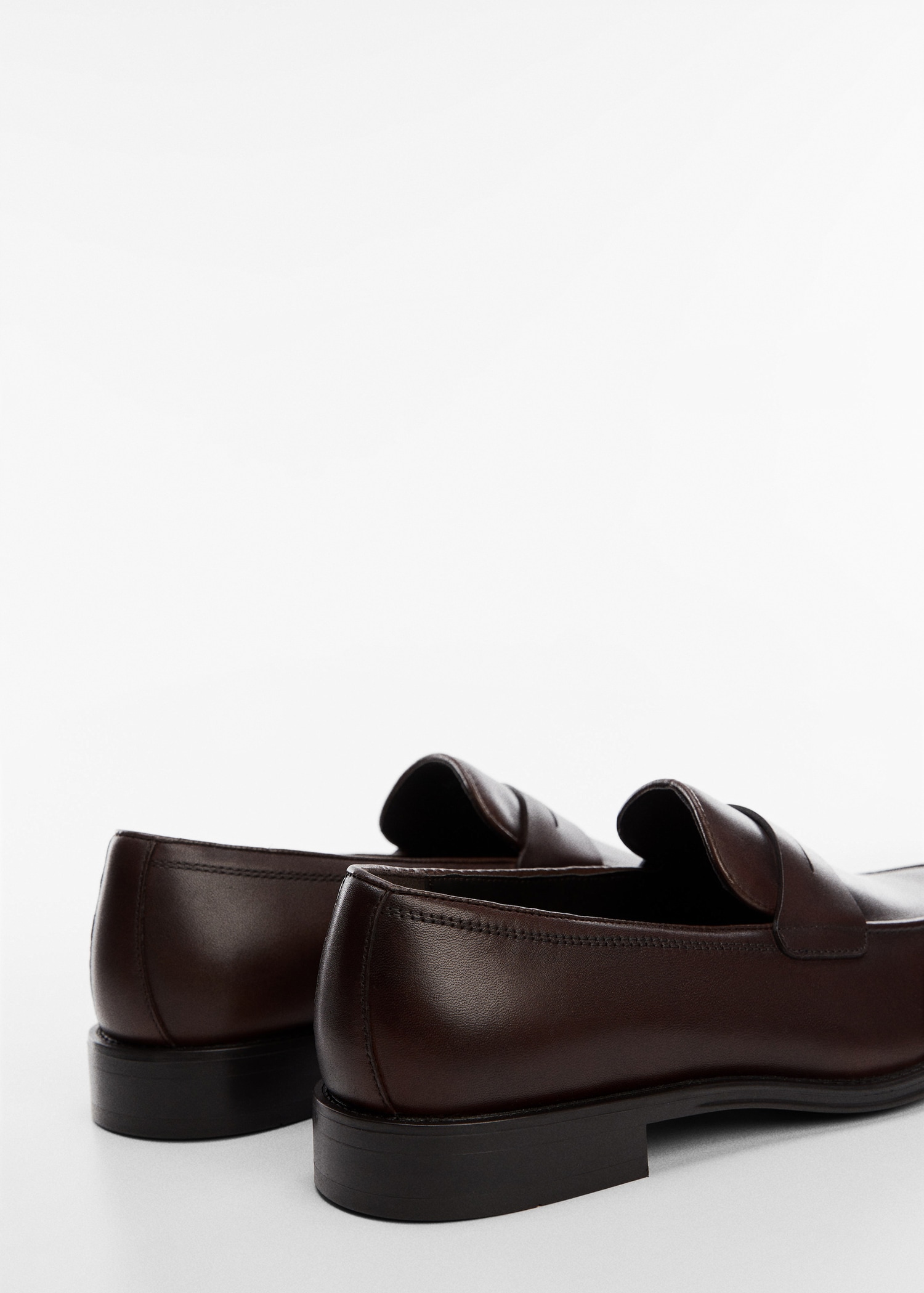 Aged-leather loafers - Details of the article 1