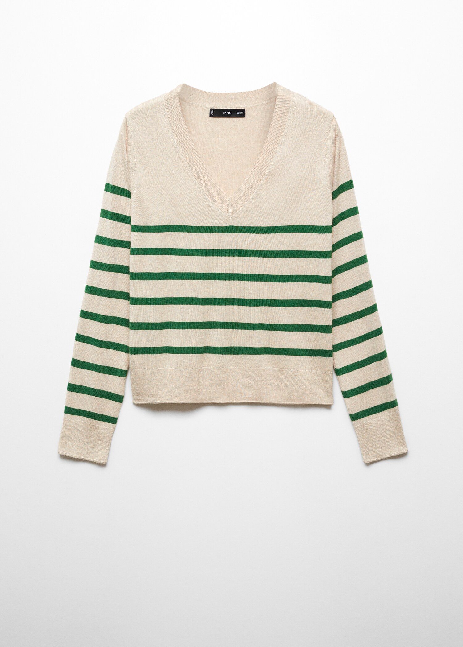 Striped fine-knit sweater - Article without model