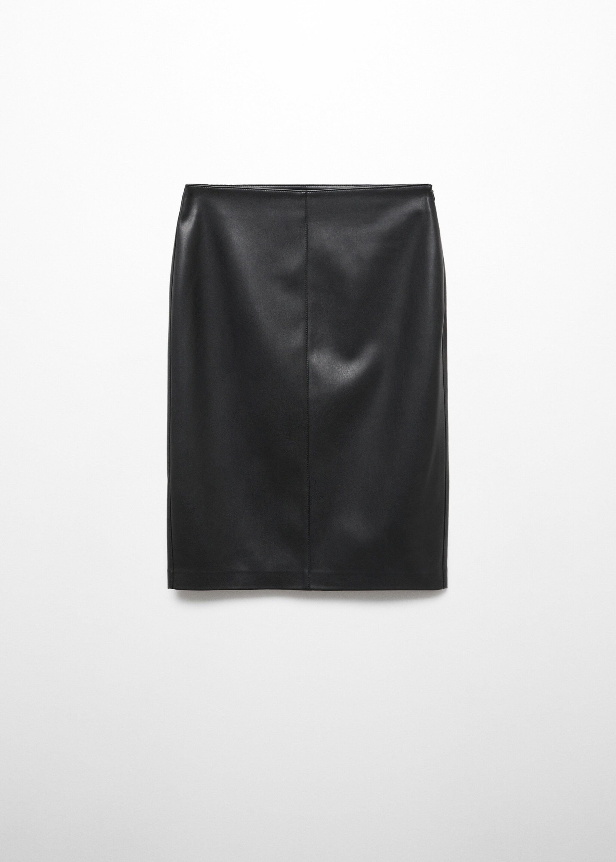 Leather-effect pencil skirt - Article without model