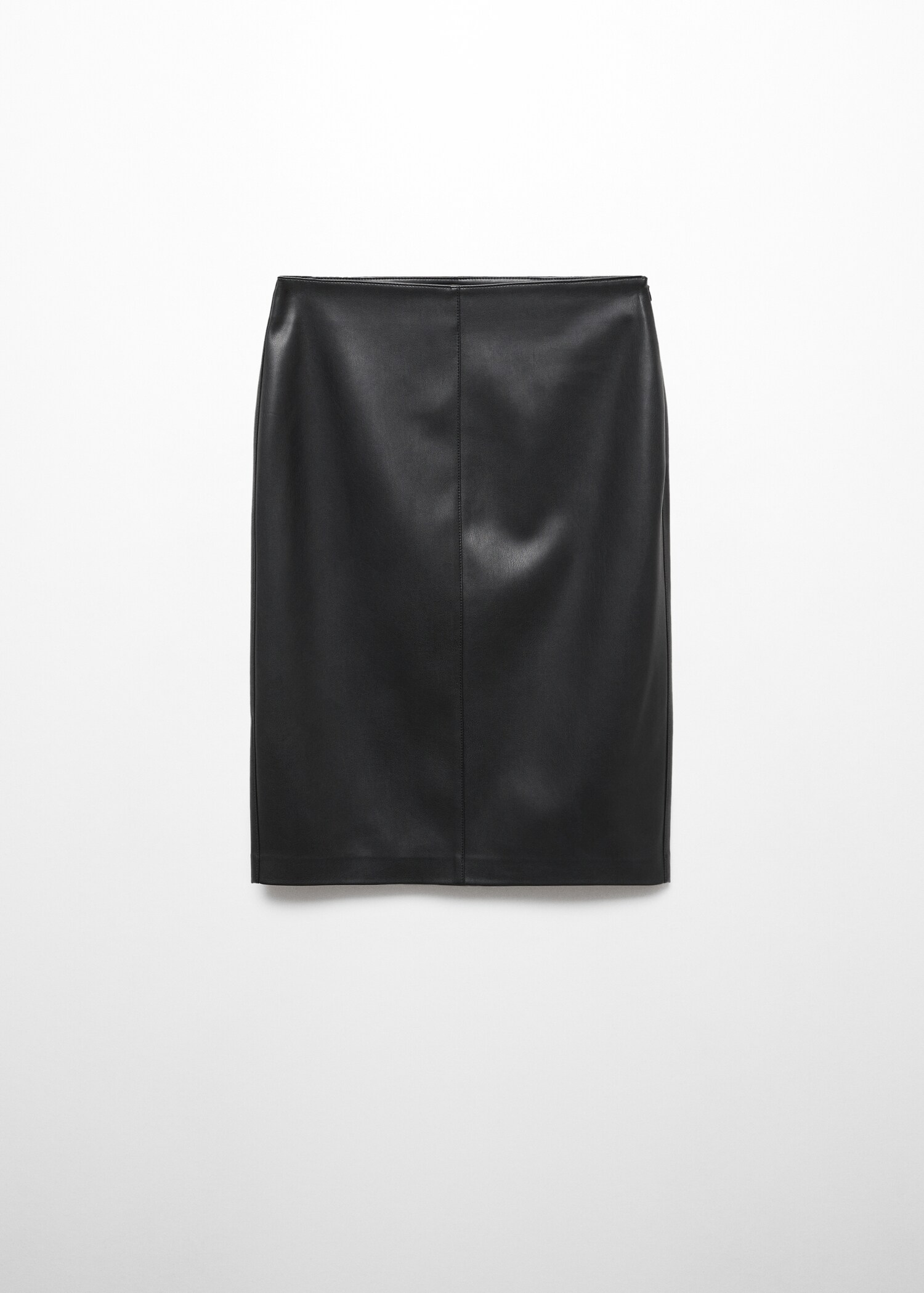 Leather-effect pencil skirt - Article without model