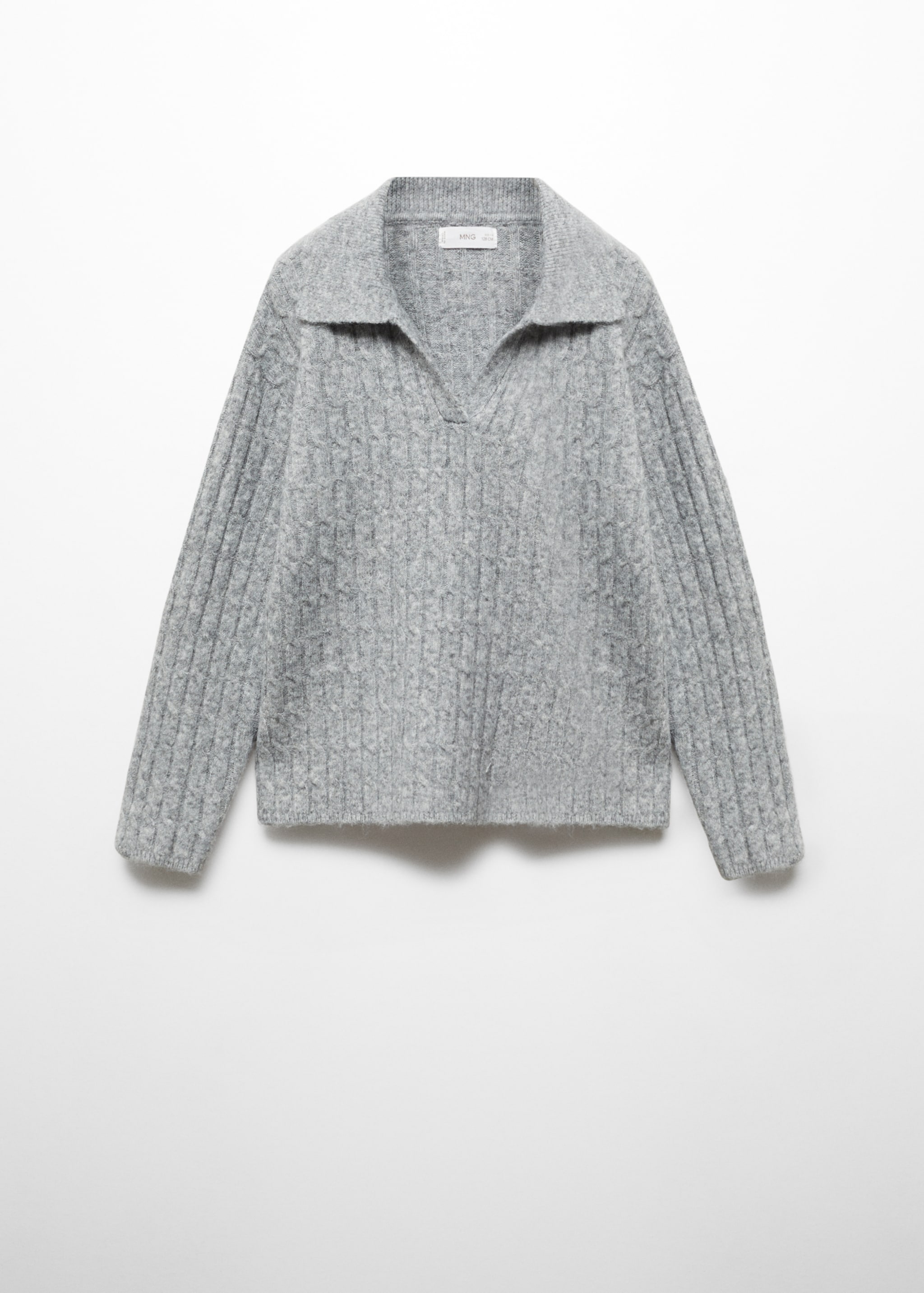Knitted polo-neck sweater - Article without model