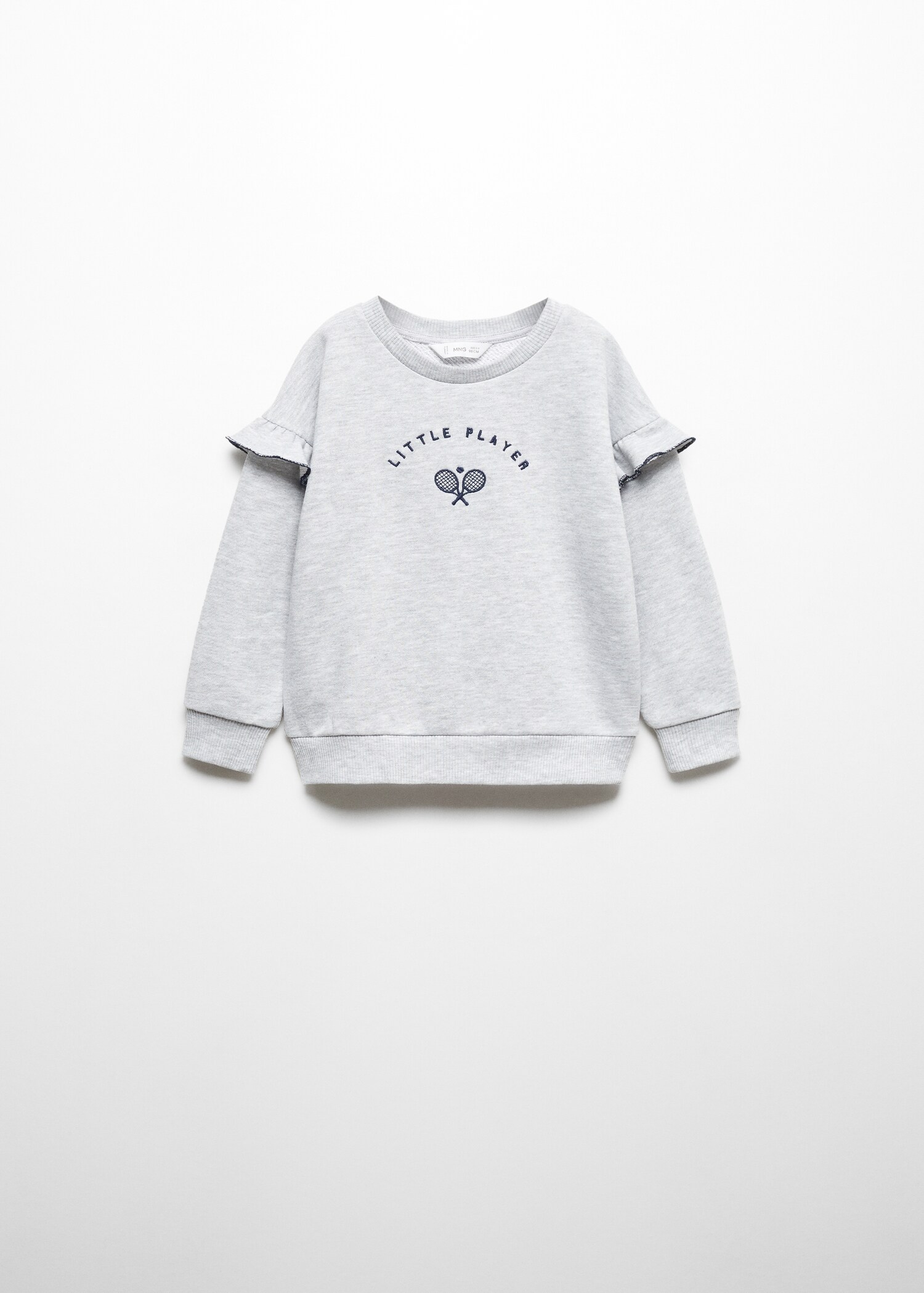 Katoenen sweatshirt met ruches - Artikel zonder model
