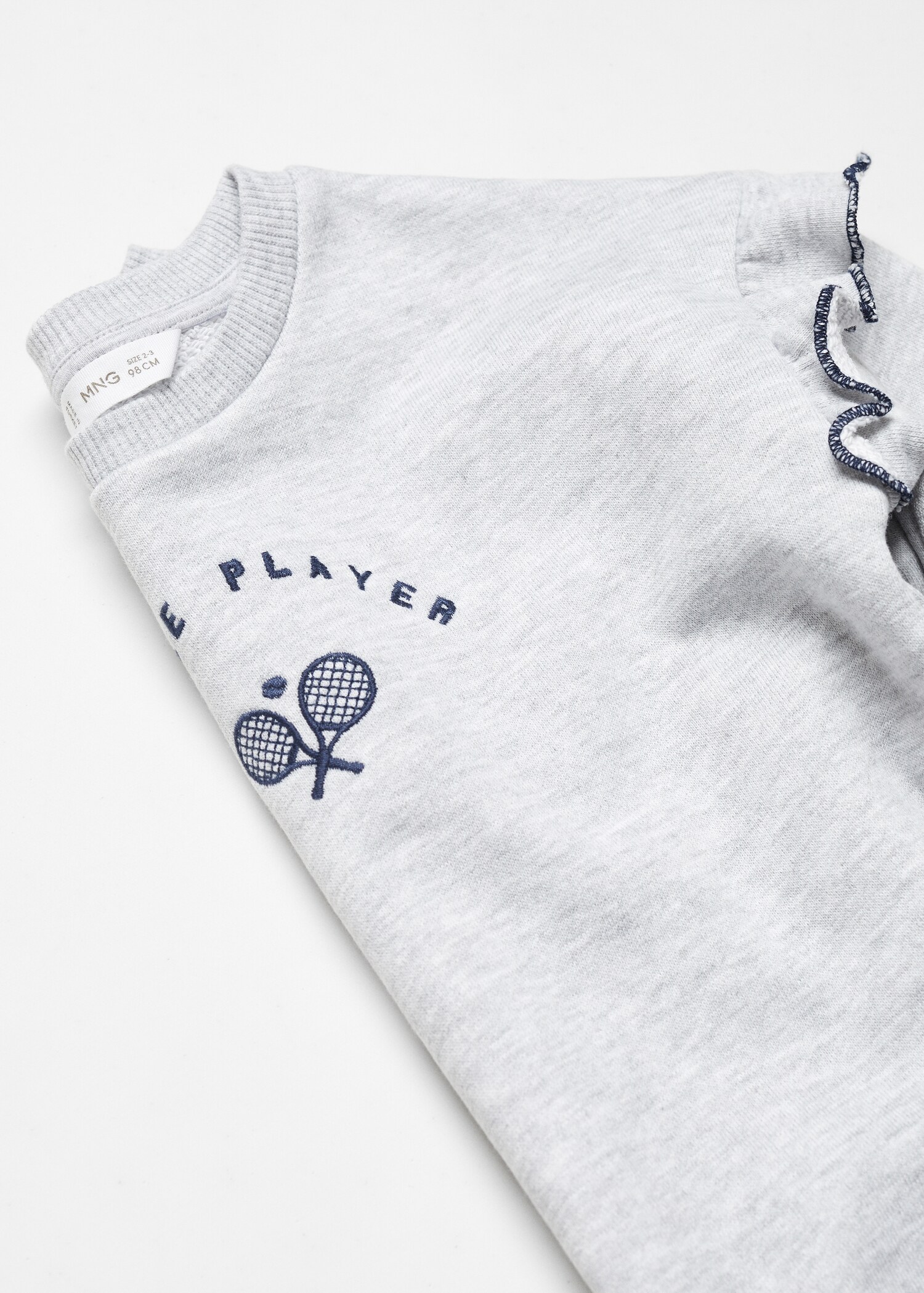 Katoenen sweatshirt met ruches - Detail van het artikel 8