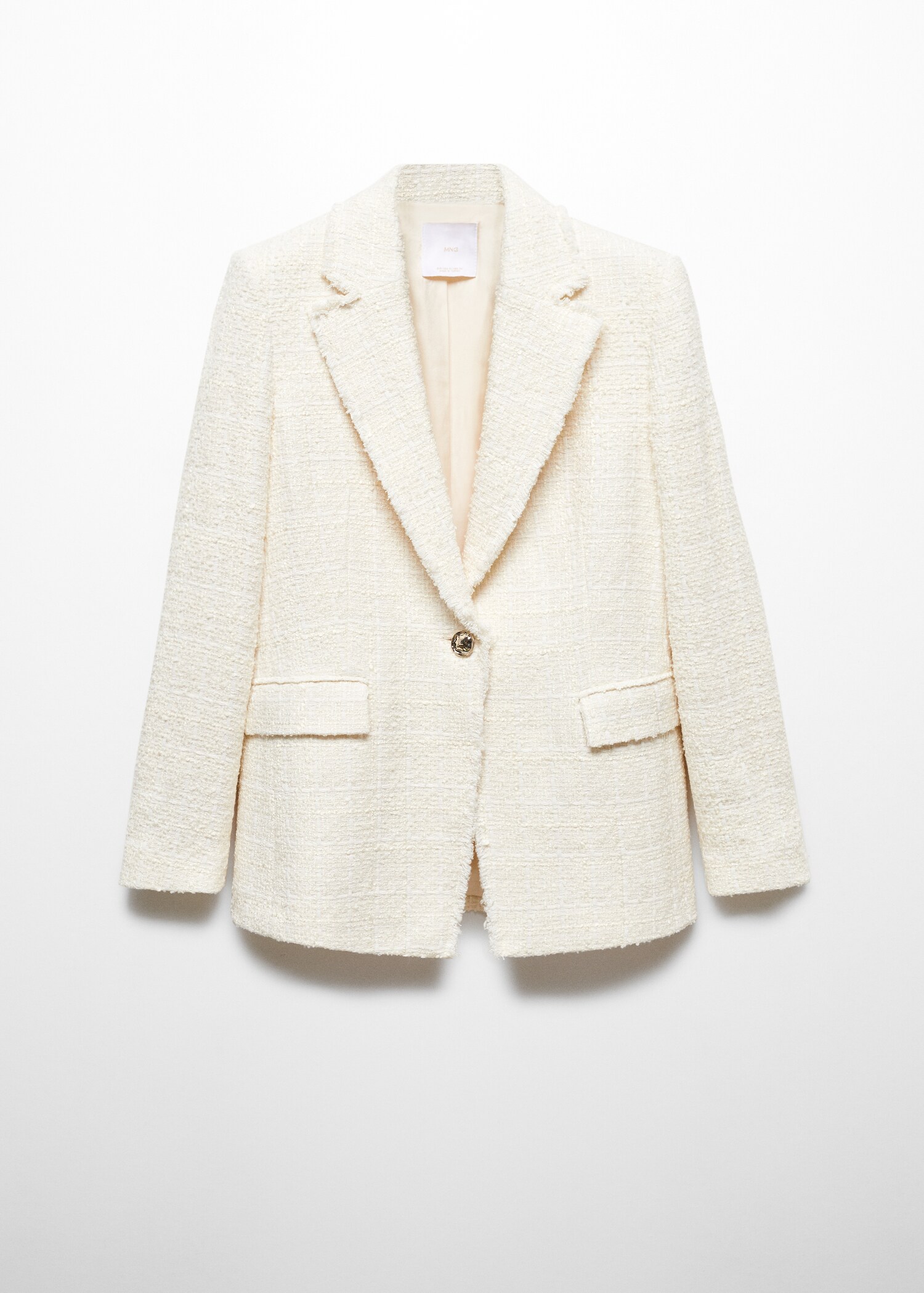 Tweed blazer with jewel button - Article without model