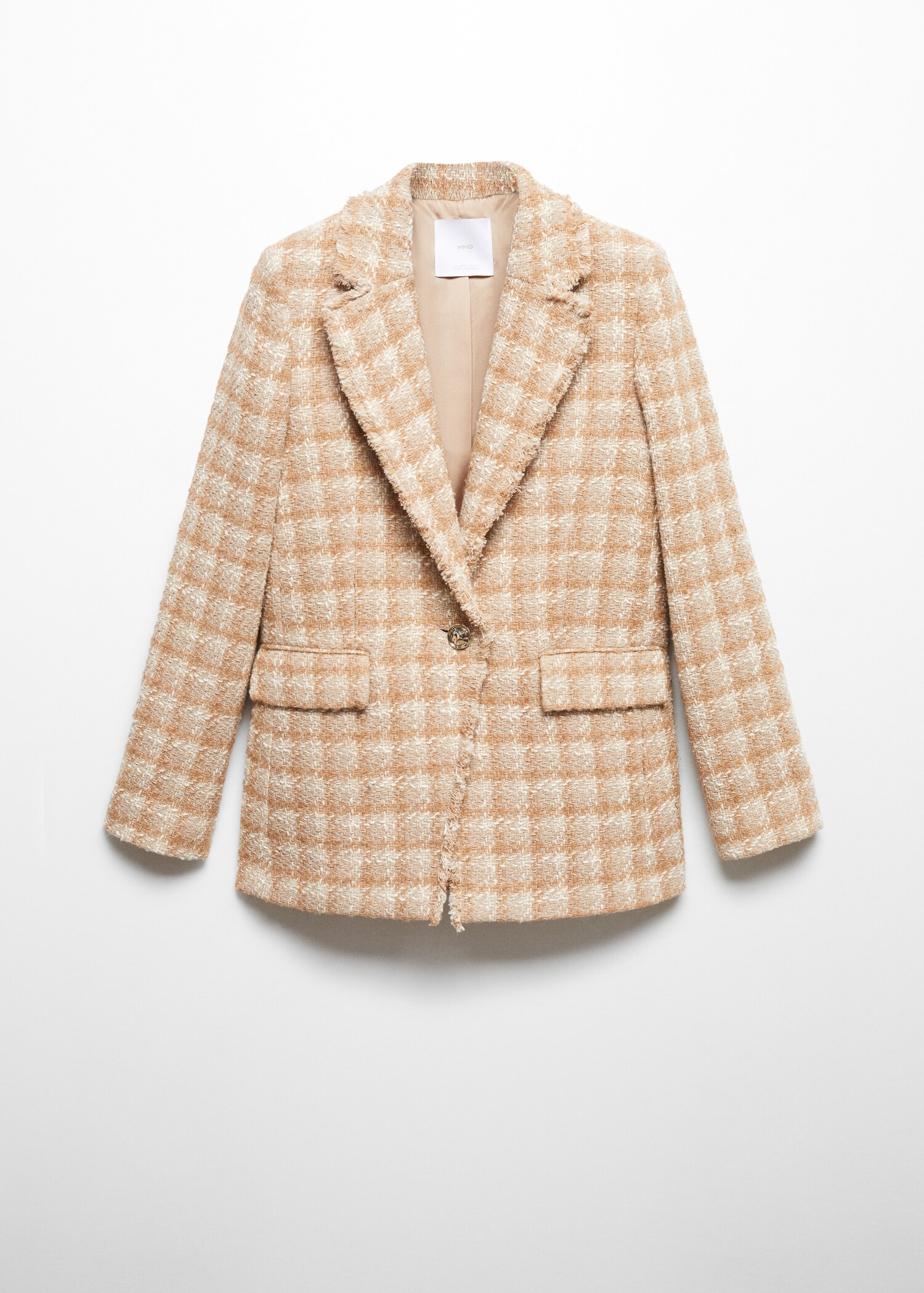 Tweed blazer with jewel button - Article without model