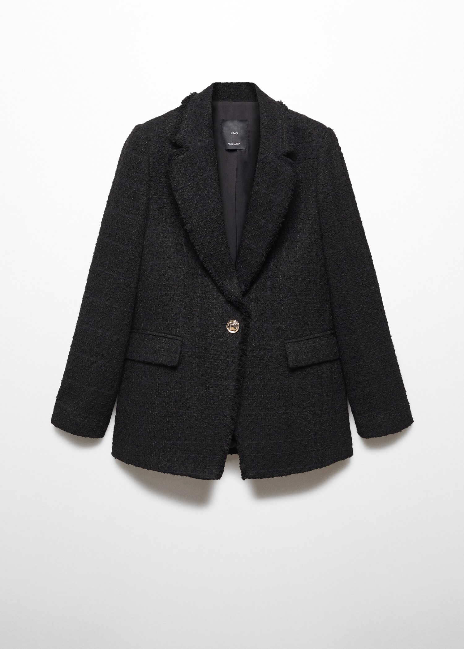 Tweed blazer with jewel button - Article without model