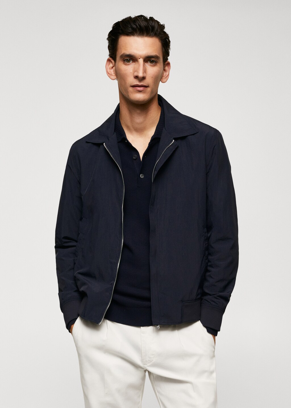 Blouson tissu technique leger Homme MANGO OUTLET France metropolitaine