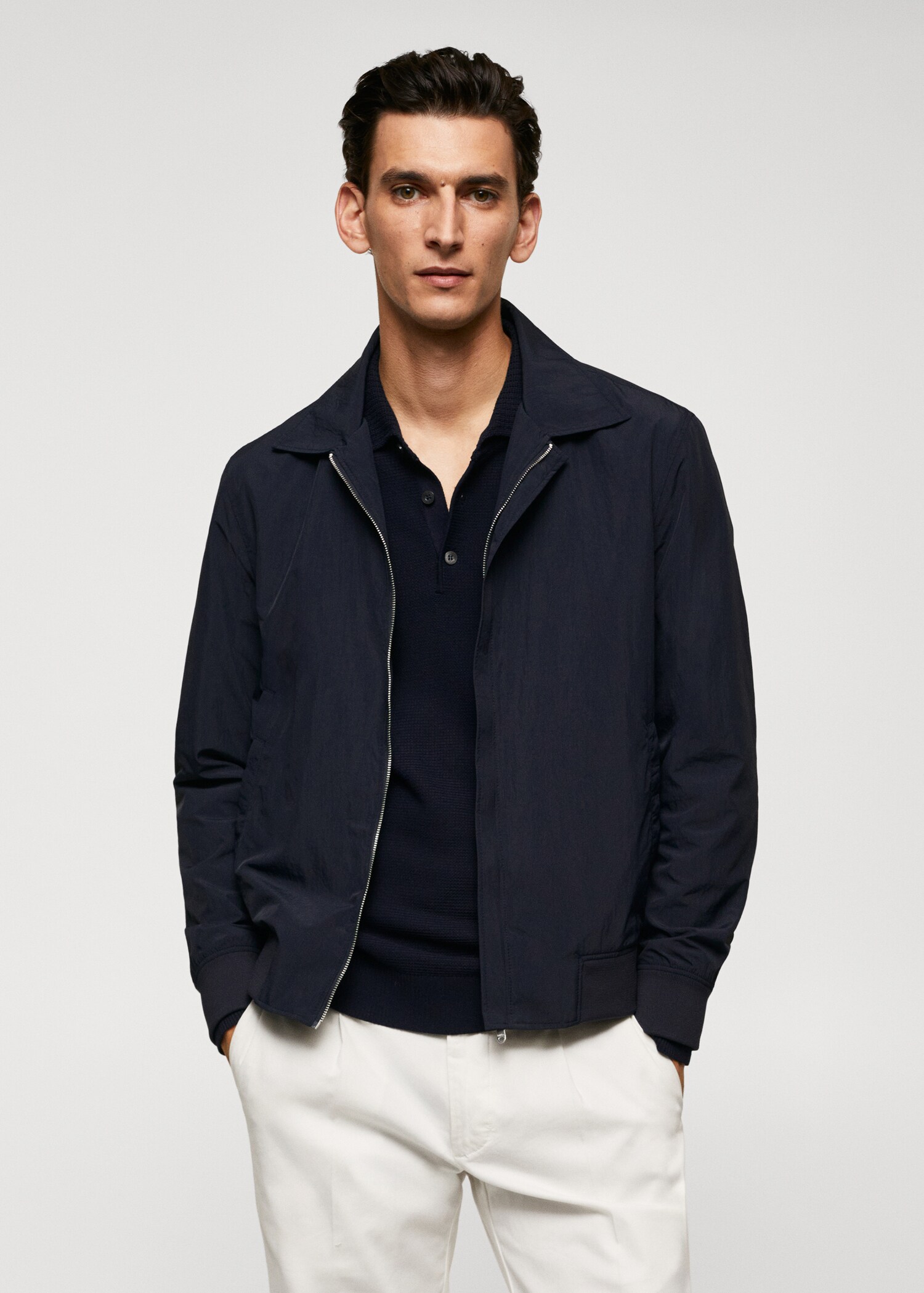 Lightweight technical-fabric jacket - Medium plane