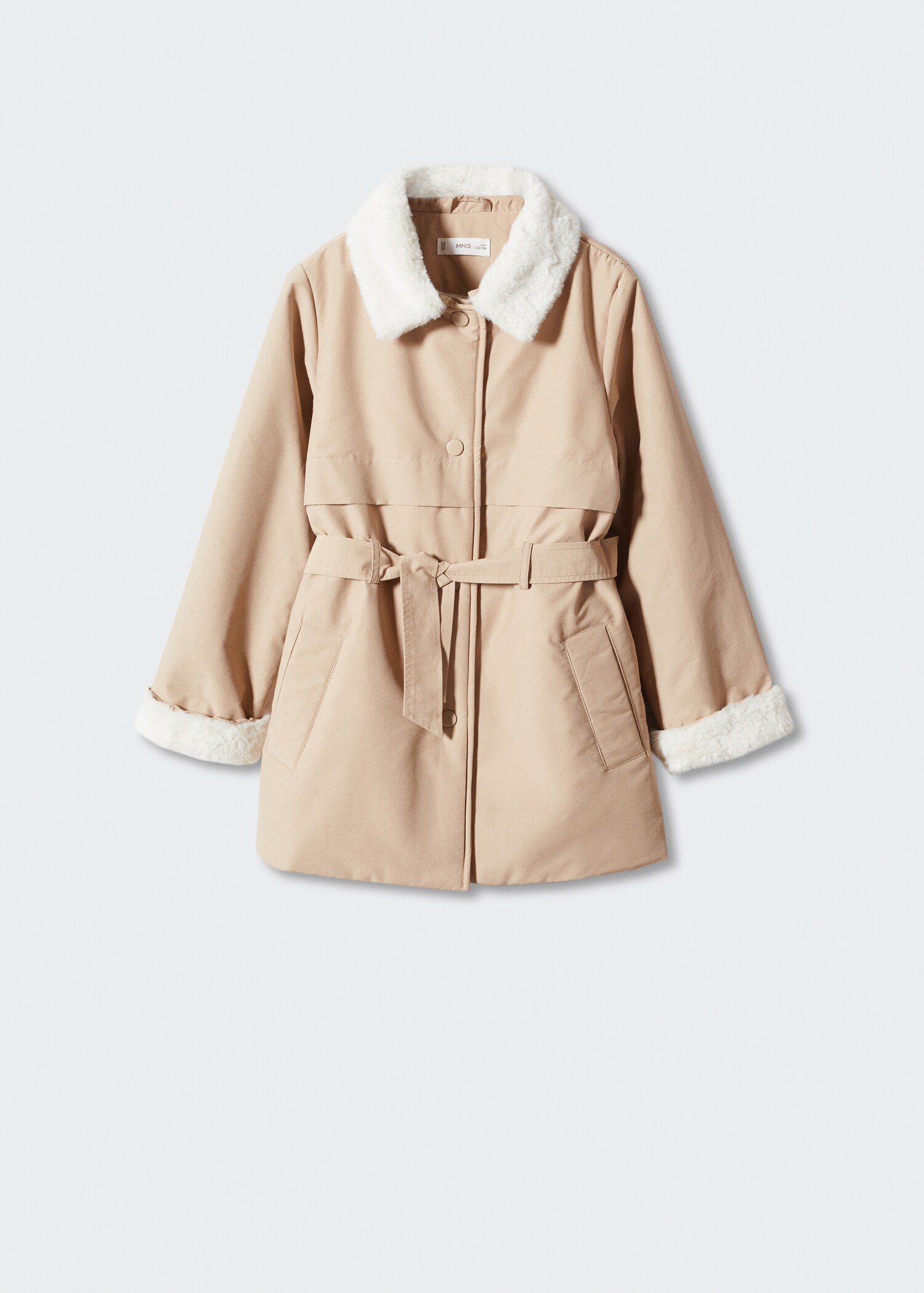 Trench matelassé doublure imitation fourrure - Article sans modèle