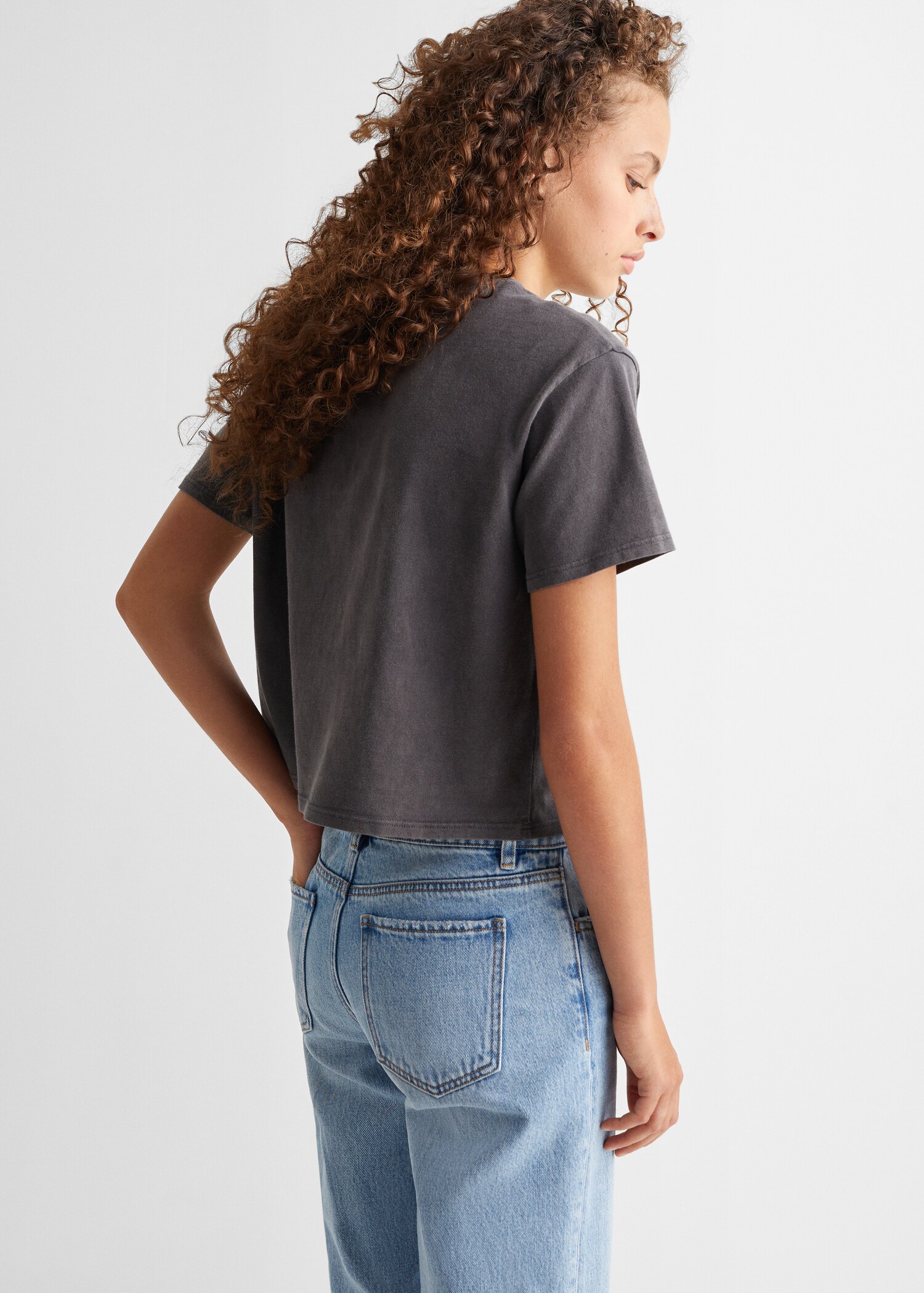 Message cotton T-shirt - Reverse of the article