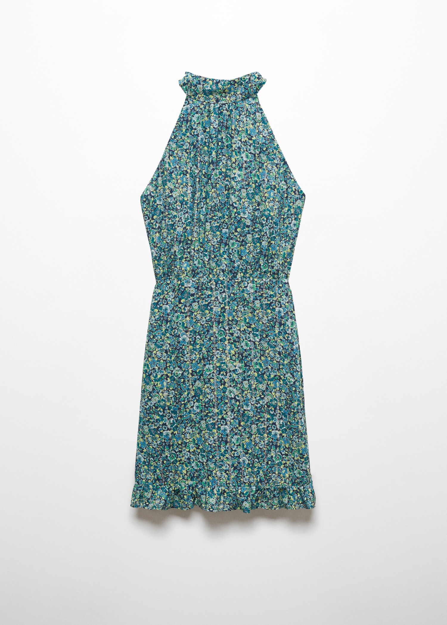 Printed halter-neck dress - Article without model