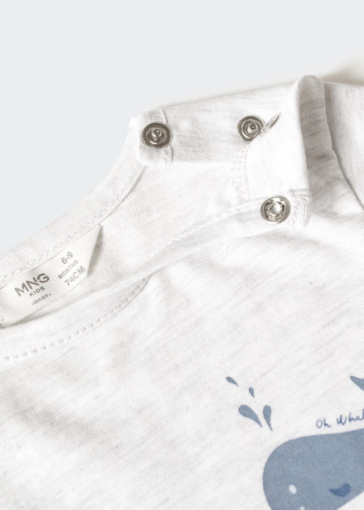 Langärmliges Baumwoll-T-Shirt - Detail des Artikels 0