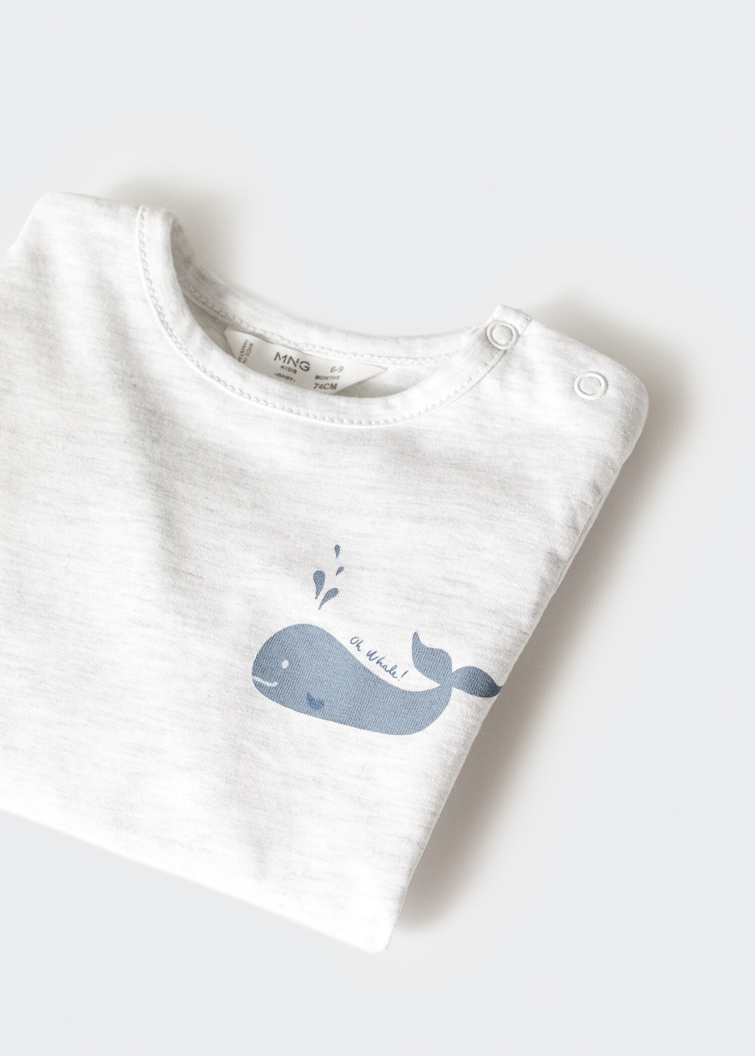 Langärmliges Baumwoll-T-Shirt - Detail des Artikels 8