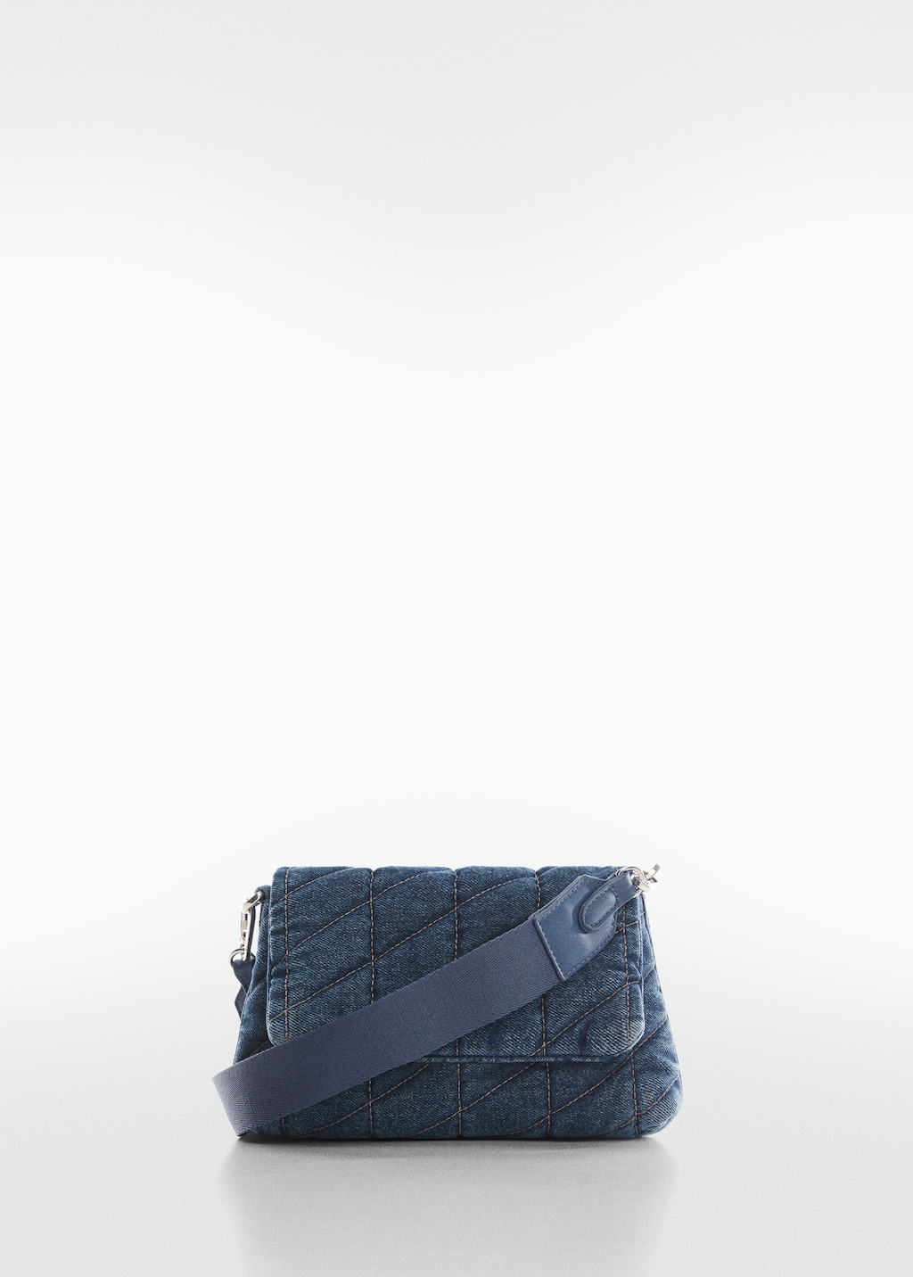 Denim quilted bag top