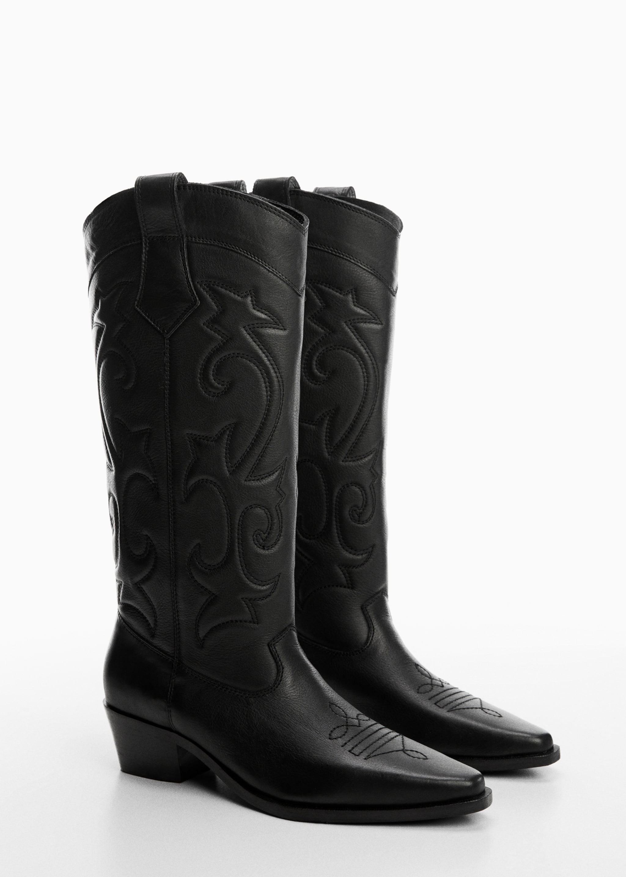 Cowboy leather boots - Medium plane