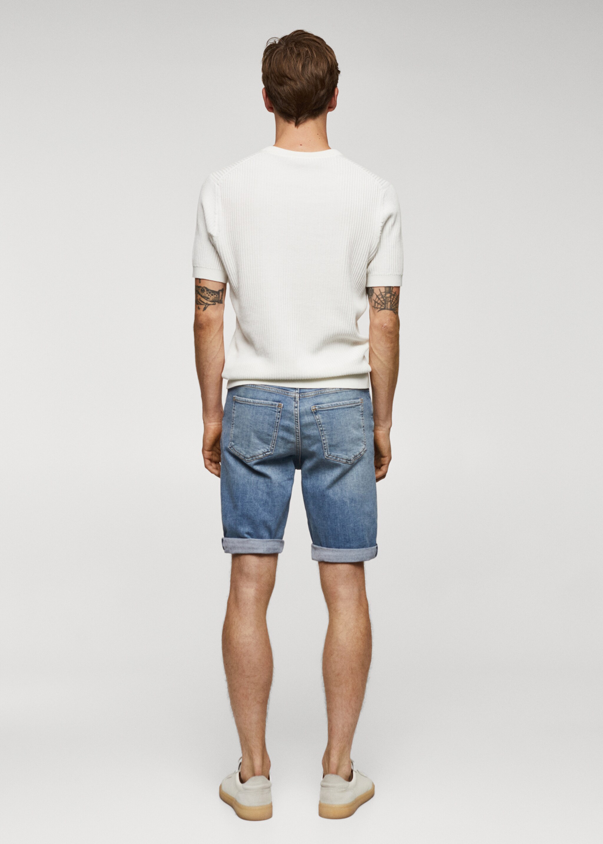 Bermudas vaqueras slim fit - Reverso del artículo