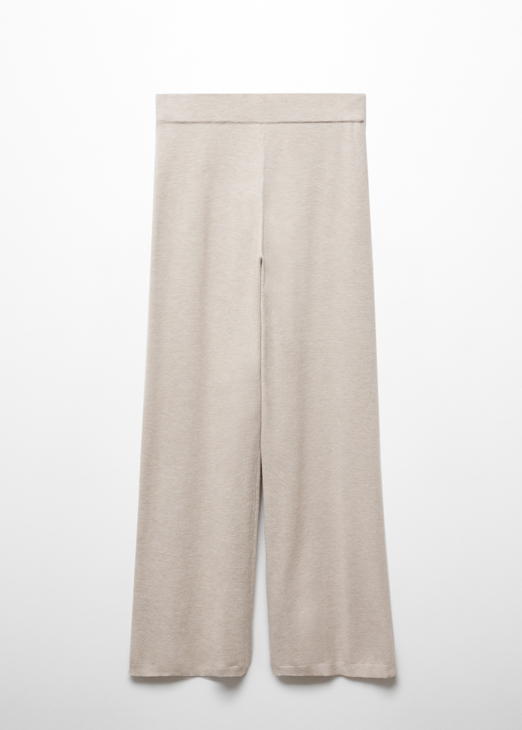 Wideleg-Strickhose - Artikel ohne Model, Hellgrau/Pastellgrau. Ref: 57075793-00.