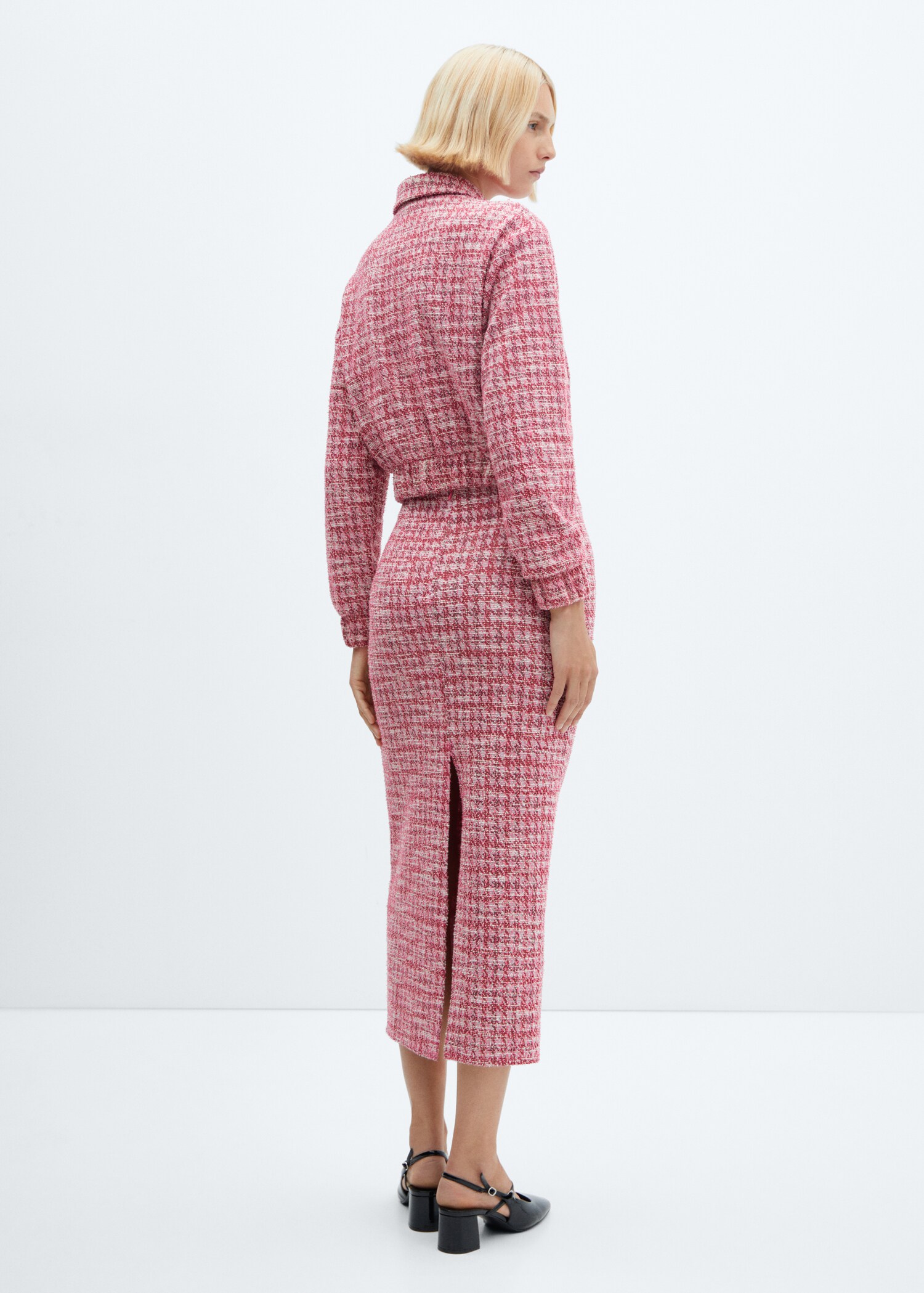 Falda tweed pata de gallo - Reverso del artículo