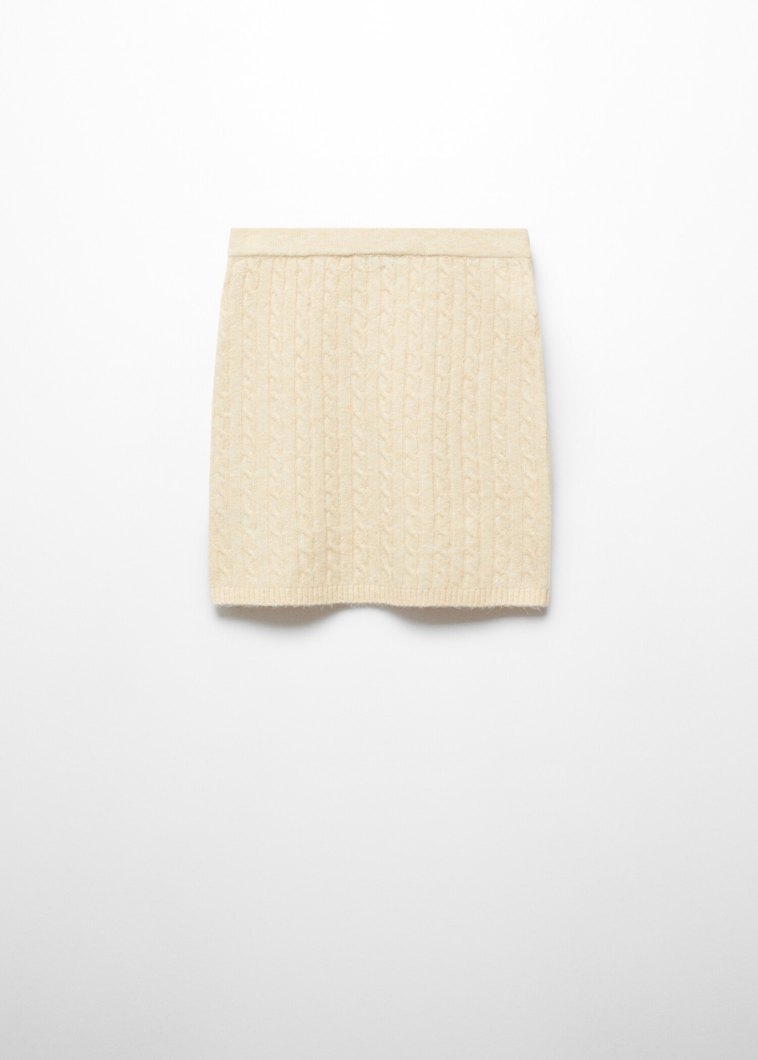 Fustă mini din tricot împletit - Articol fără model